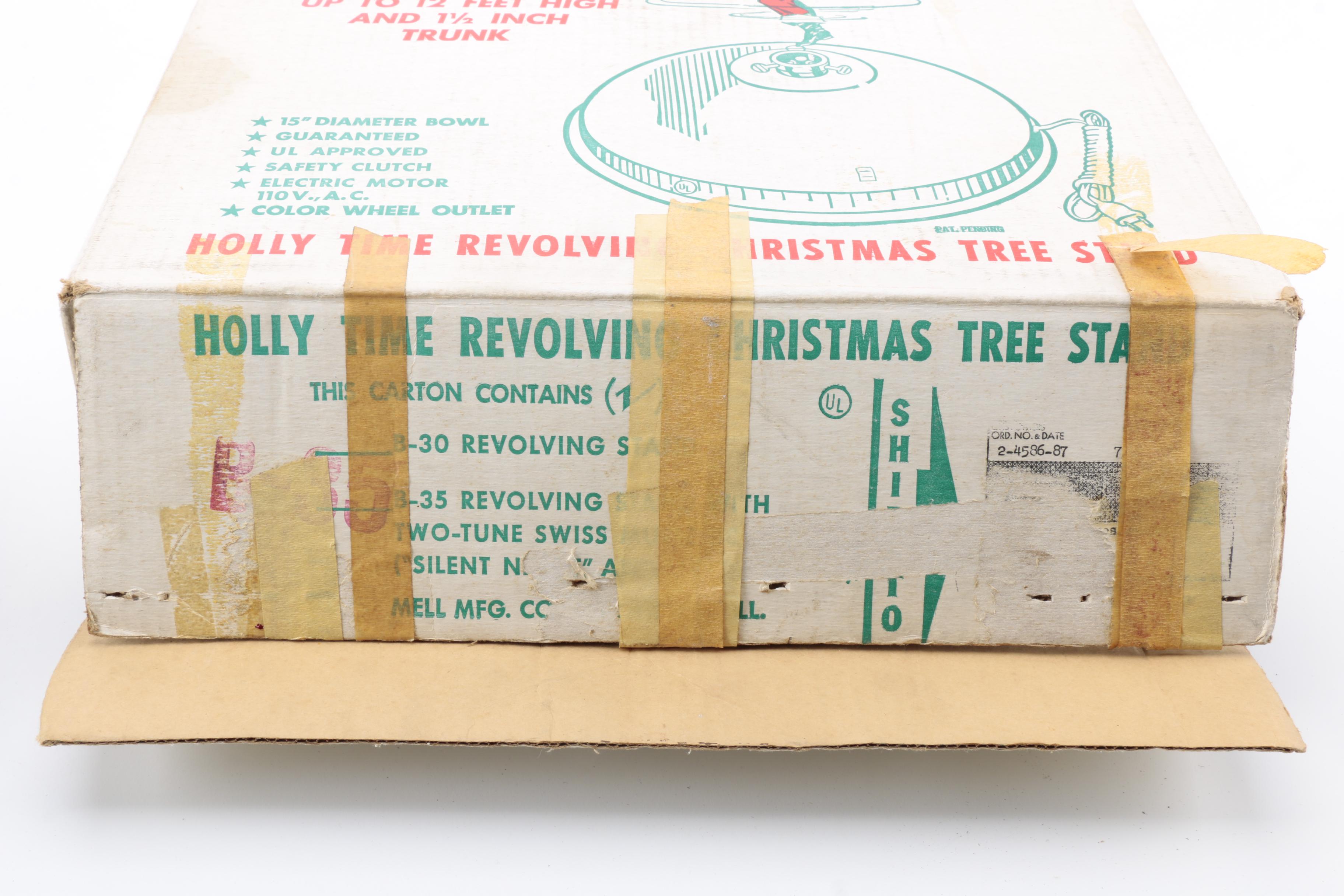 Holly Time Revolving Christmas Tree Stand