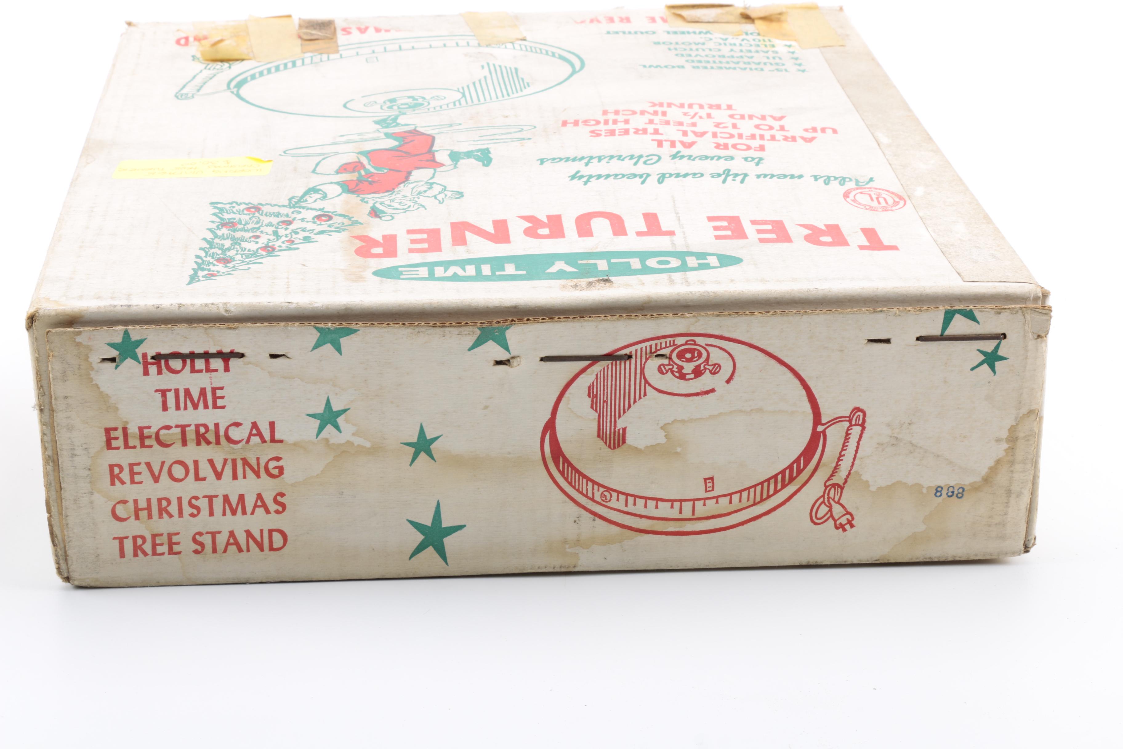 Holly Time Revolving Christmas Tree Stand