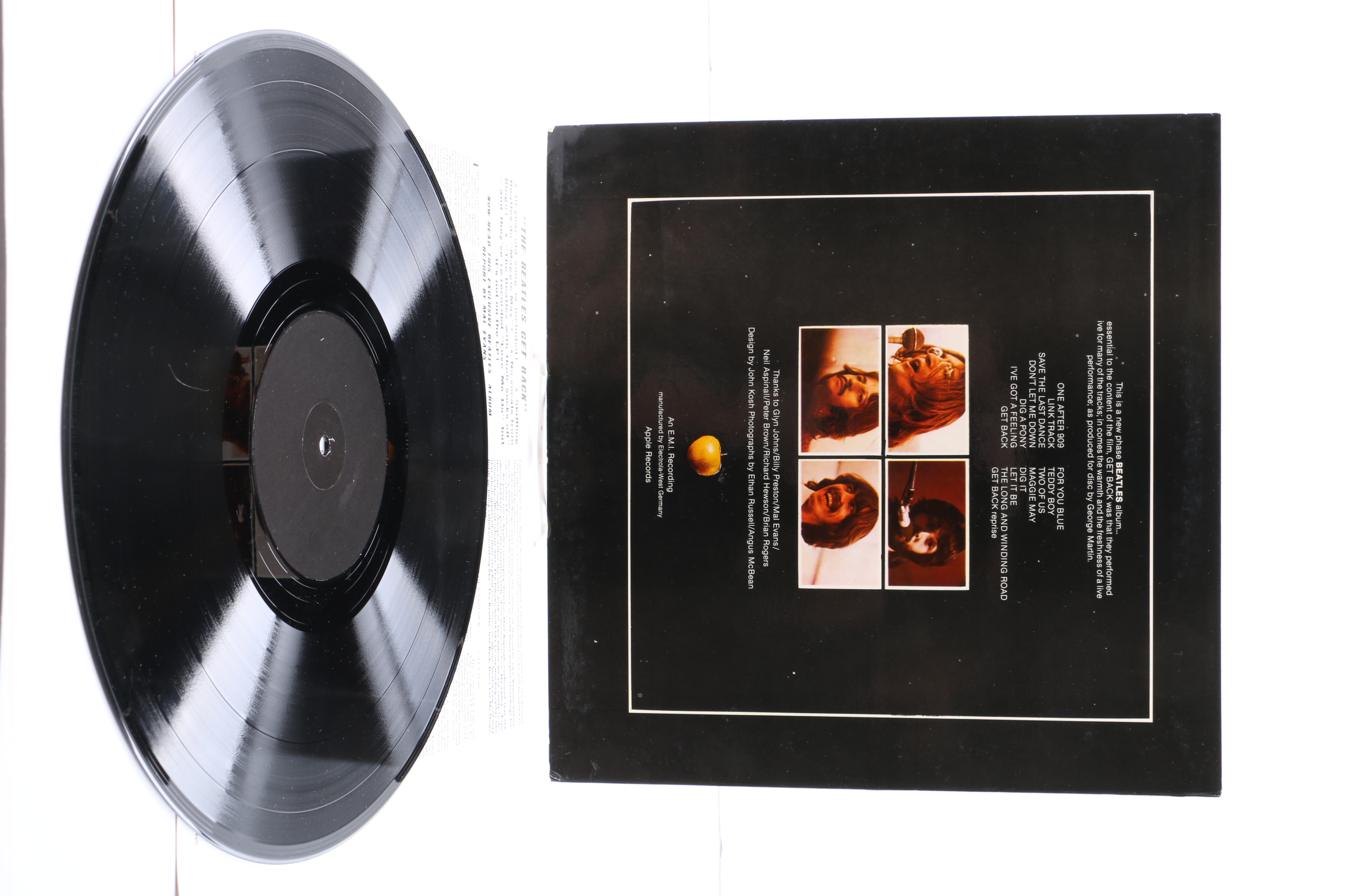 The Beatles "Get Back" Unofficial German Stereo Pressing LP