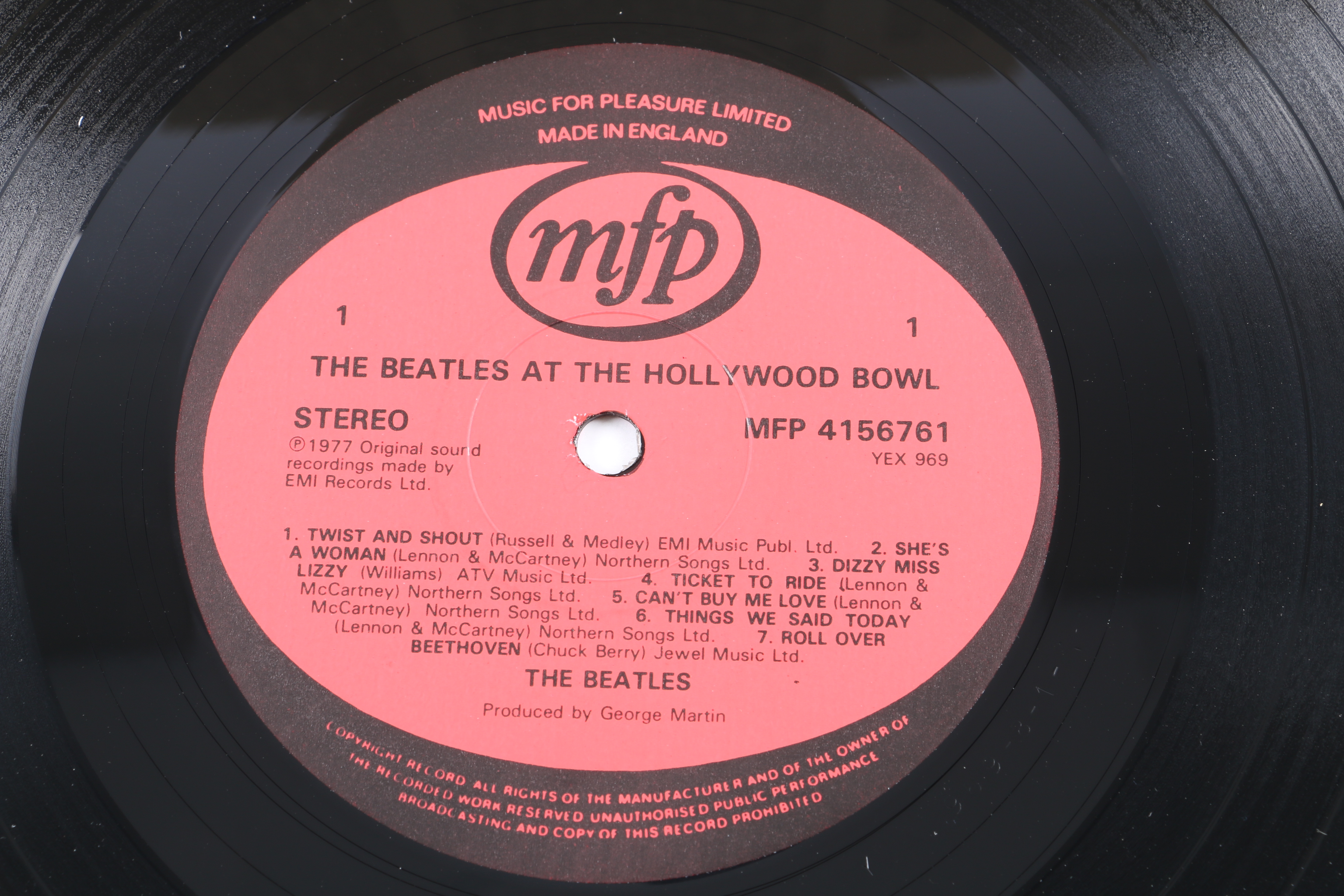 The Beatles "At The Hollywood Bowl" UK Stereo Pressing LP