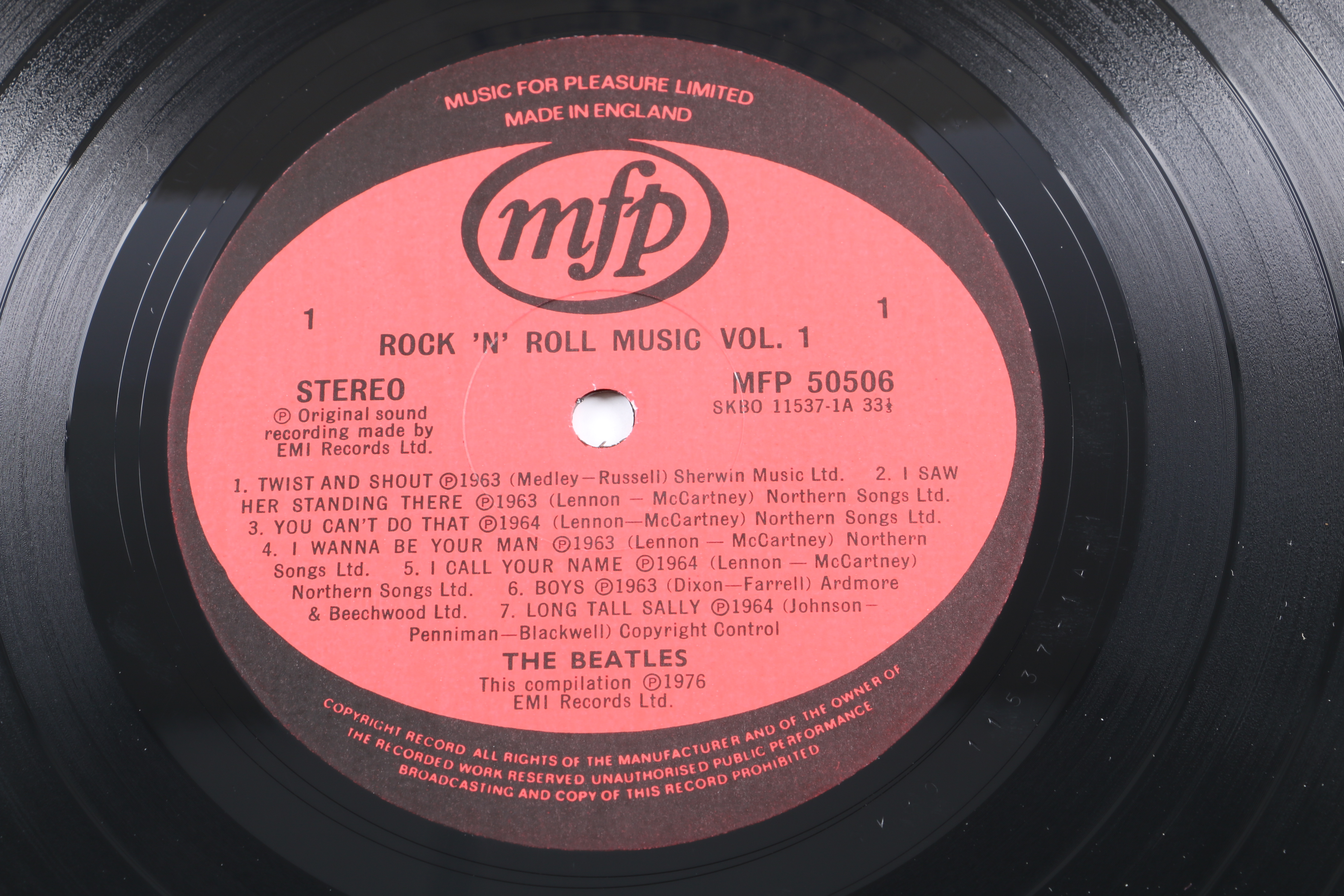 The Beatles "Rock 'N' Roll Music Vol. 1" UK Pressing LP