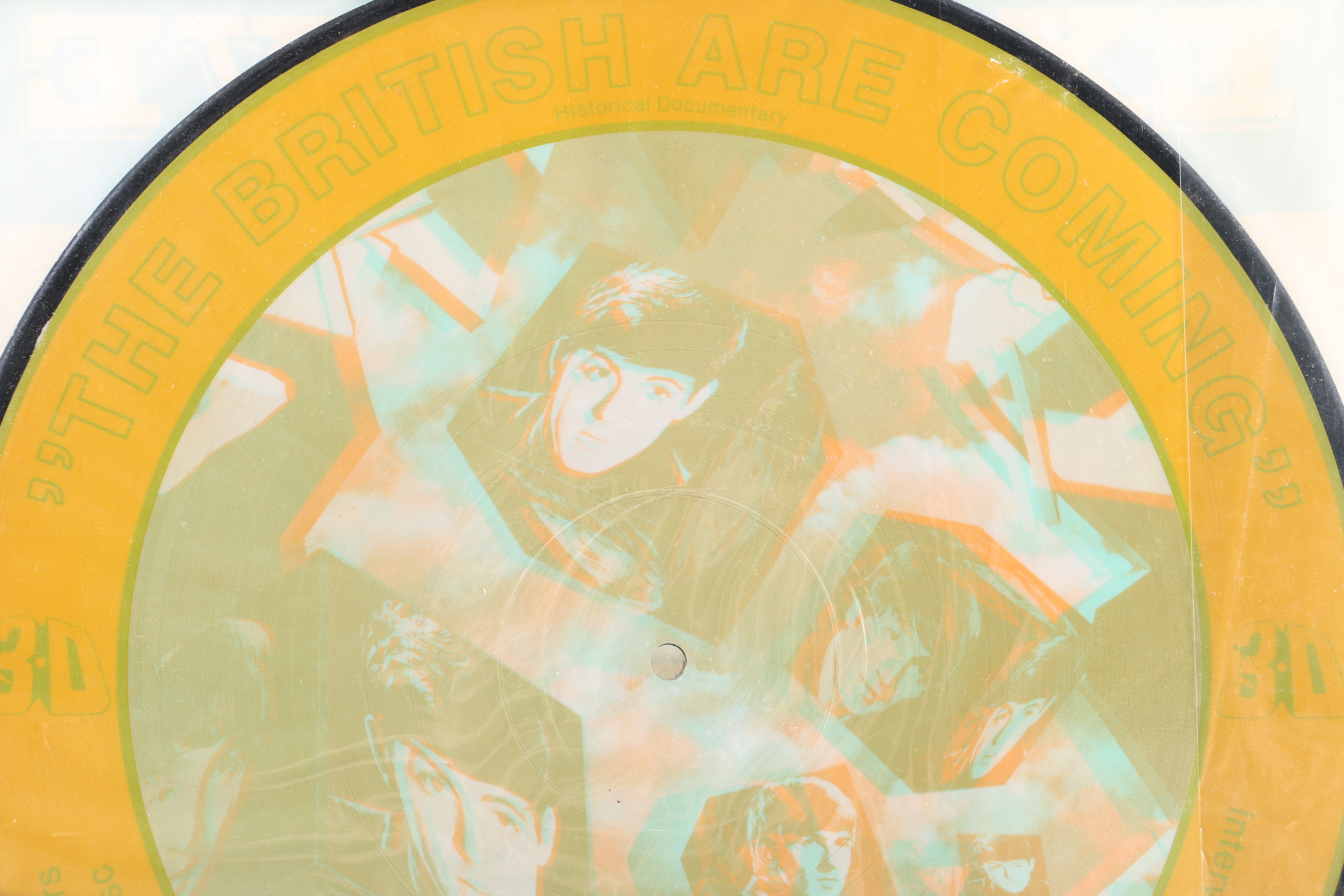 The Beatles "The British Are Coming" 3D Picture Disc with Original 3-D Glasses