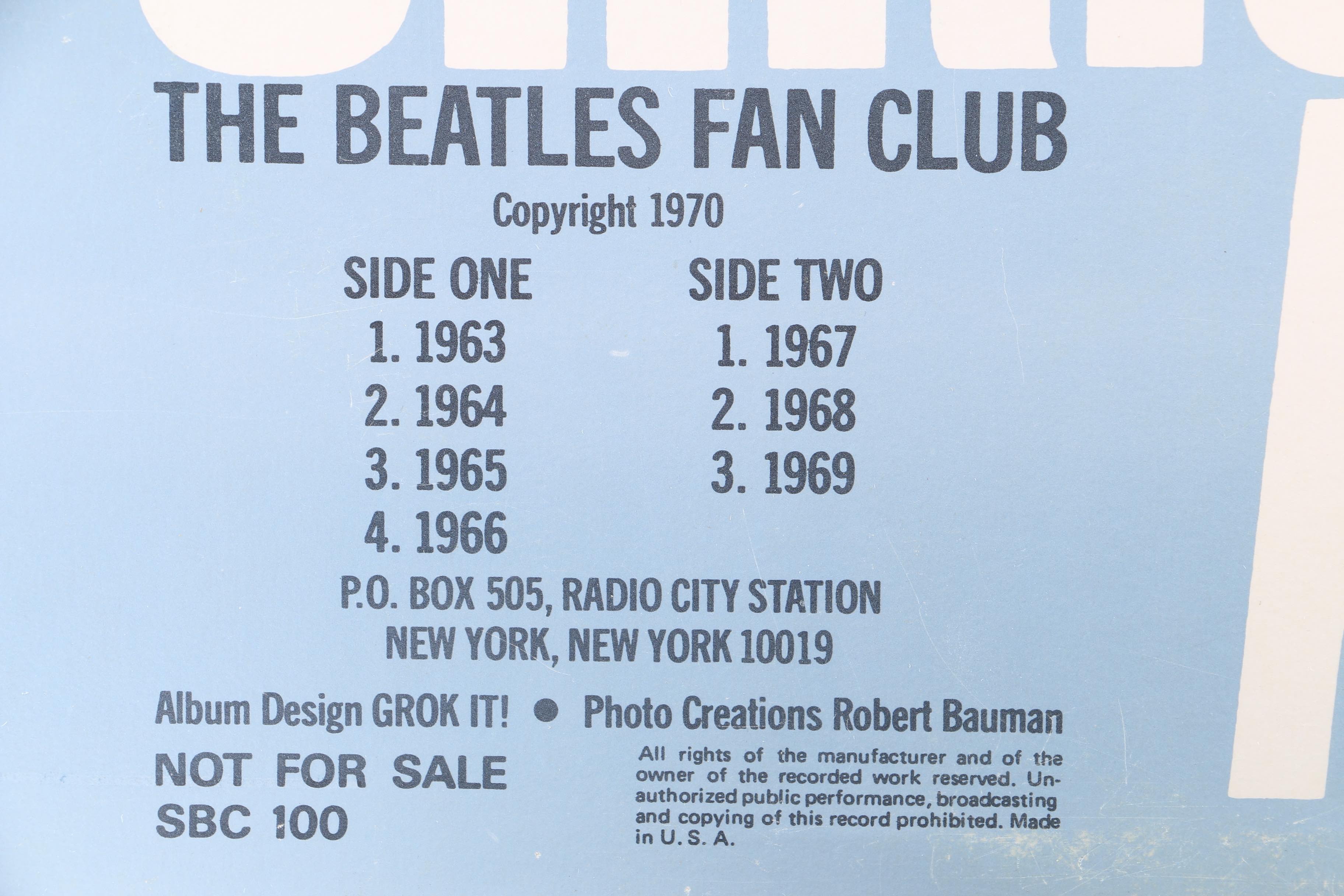 The Beatles "Christmas Album" Fan Club Only Compilation Bootleg LP