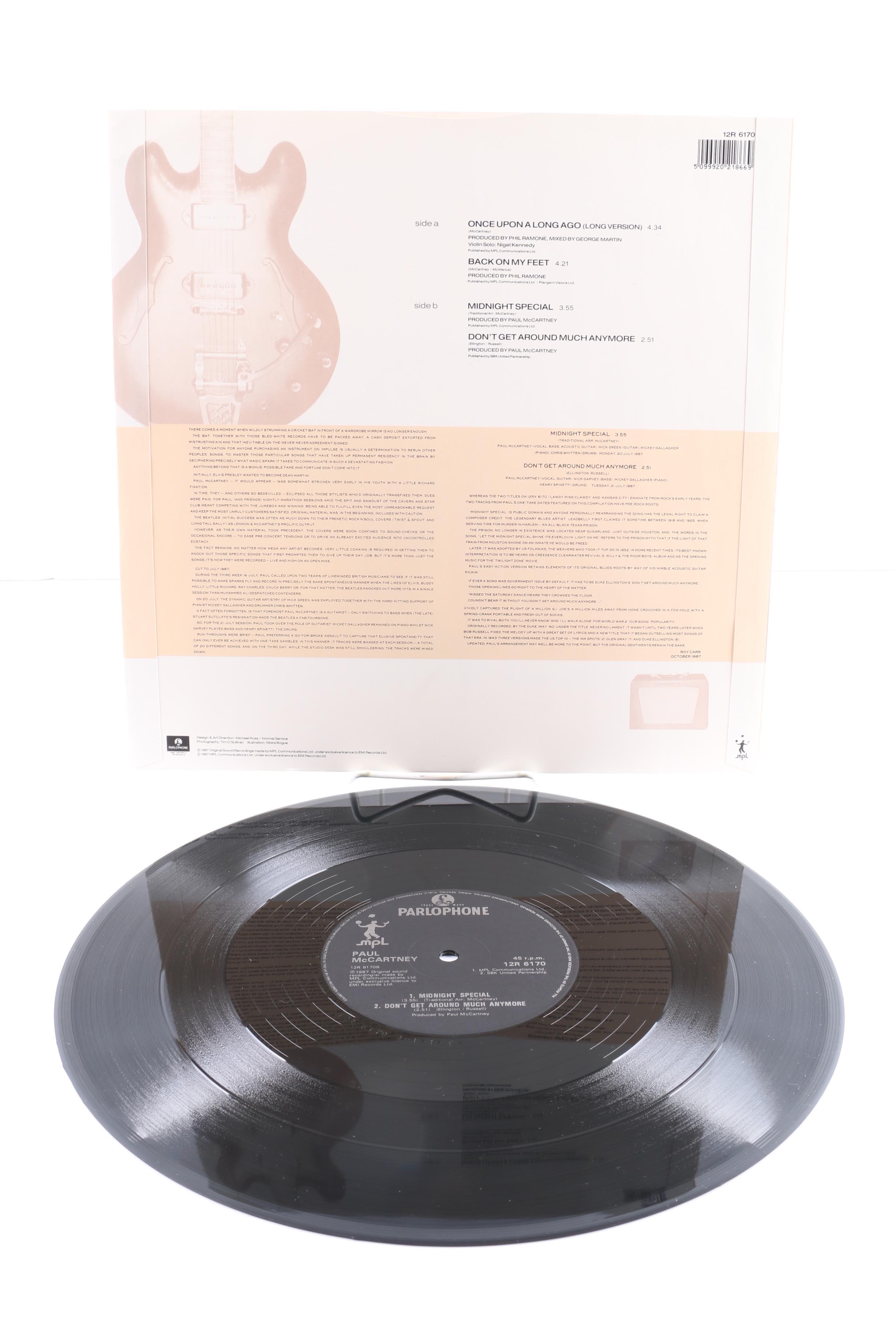 Paul McCartney "CHOBA B CCCP" Russian Pressing LP and Related 12" Singles