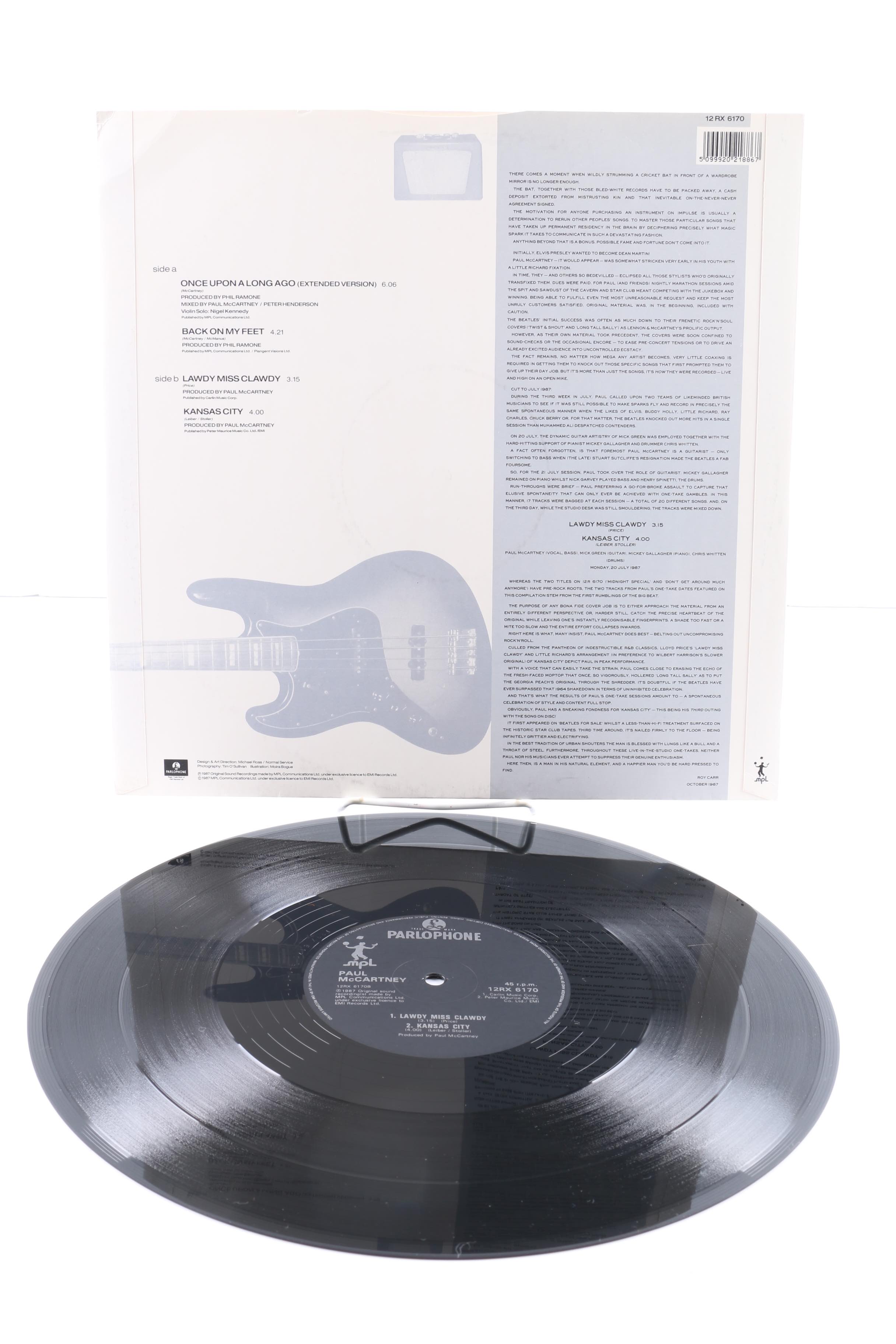 Paul McCartney "CHOBA B CCCP" Russian Pressing LP and Related 12" Singles