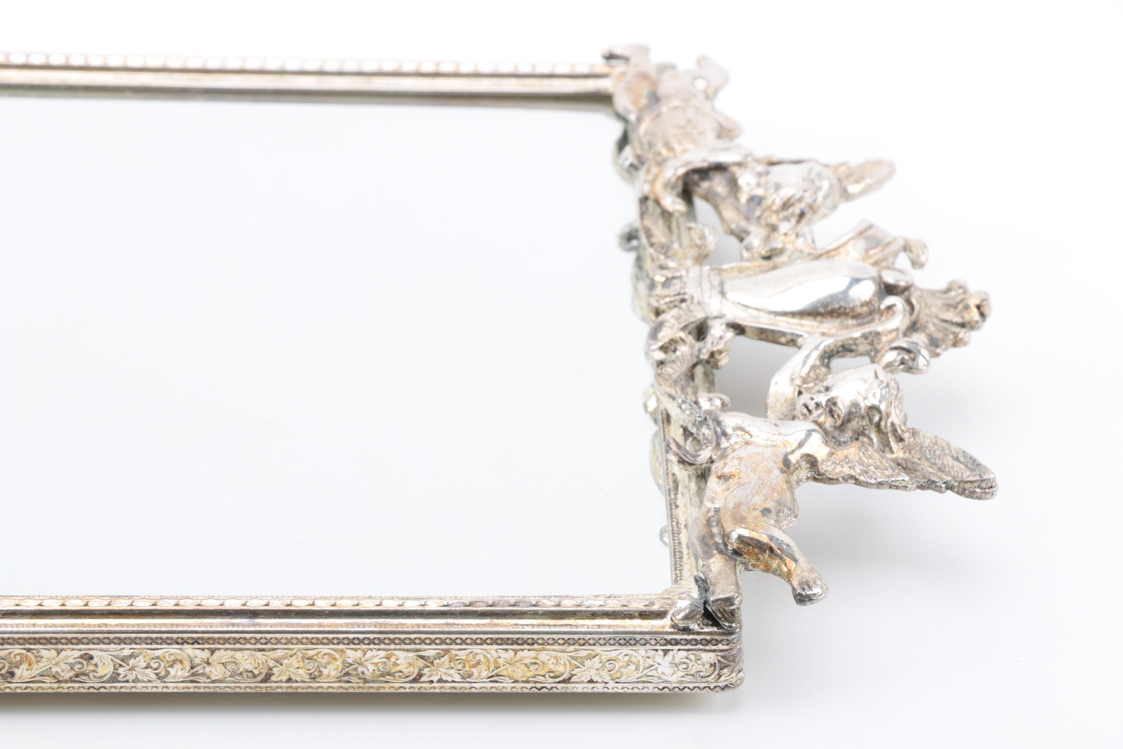 Ornate Mirror Vanity Tray