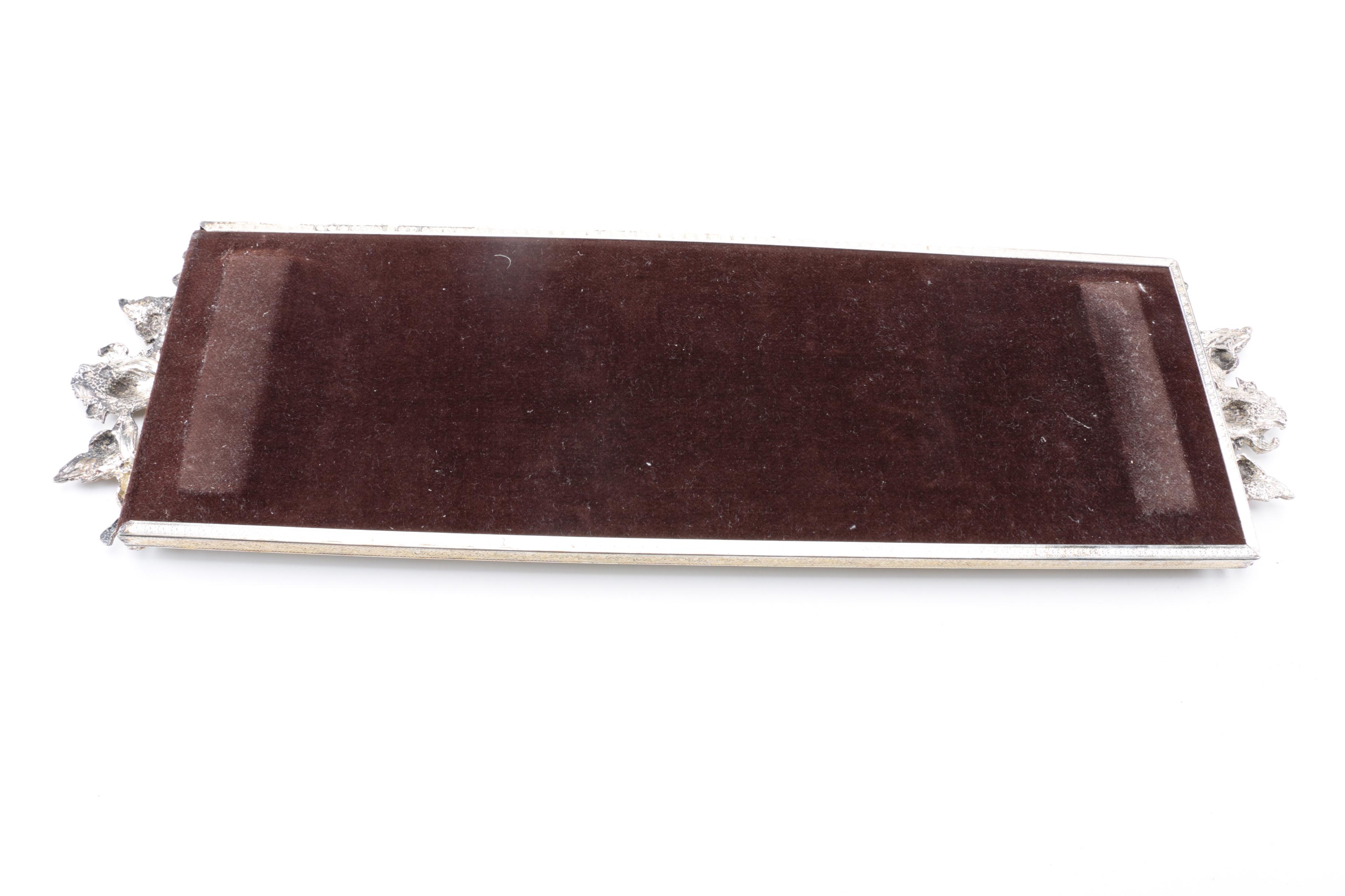 Ornate Mirror Vanity Tray