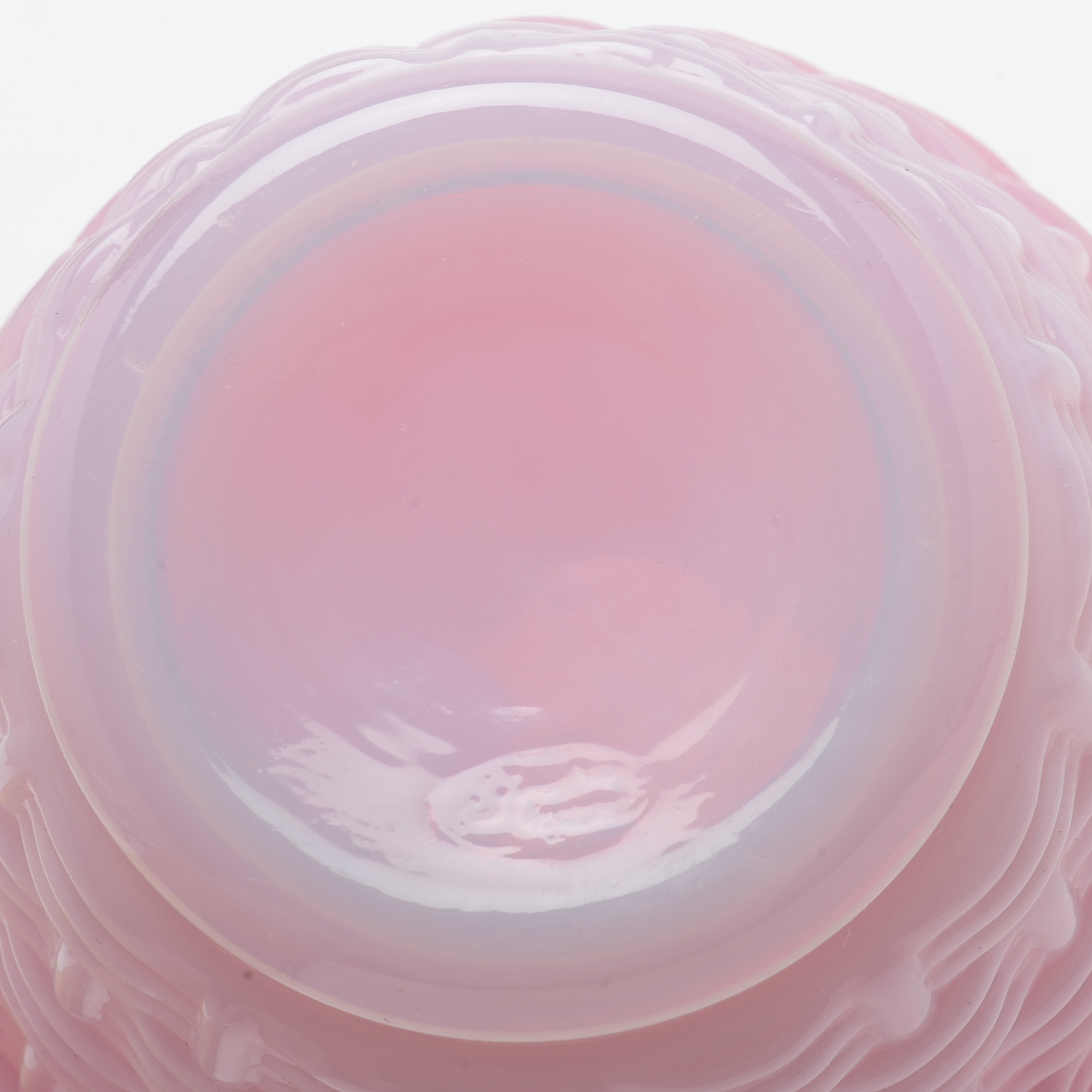 Fenton Cranberry Opalescent Cased Glass Vase