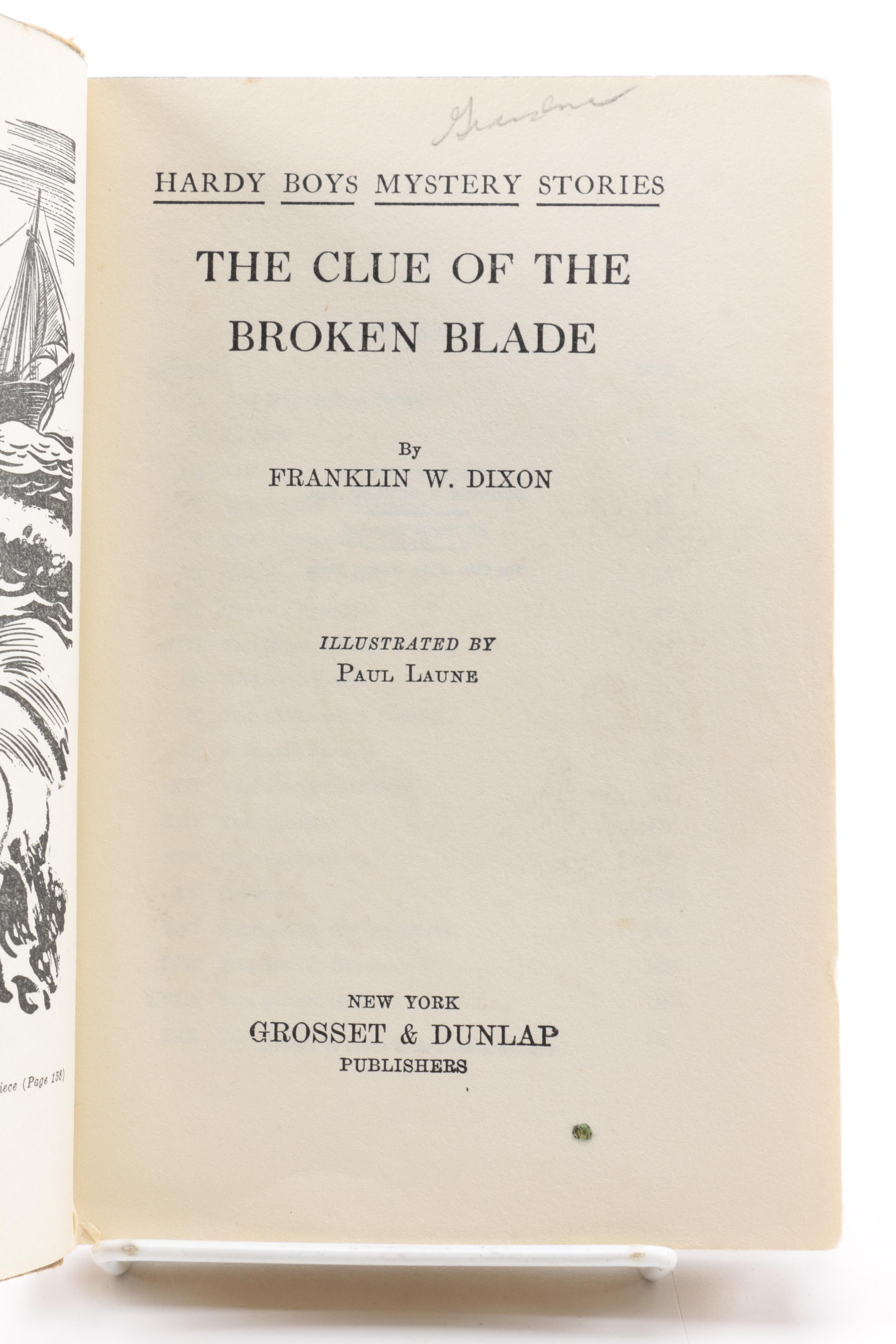 "The Clue of the Broken Blade"