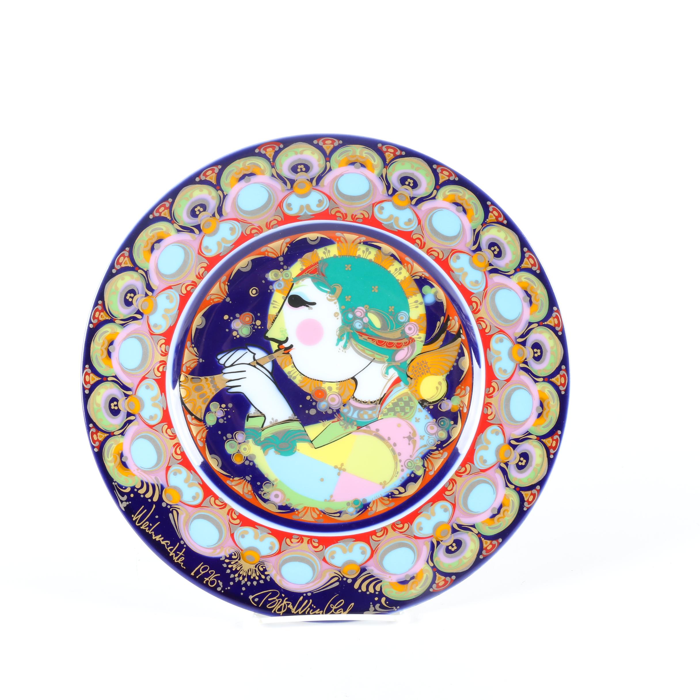 1970s Rosenthal Björn Wiinblad Collector Plates Featuring "Aladin"
