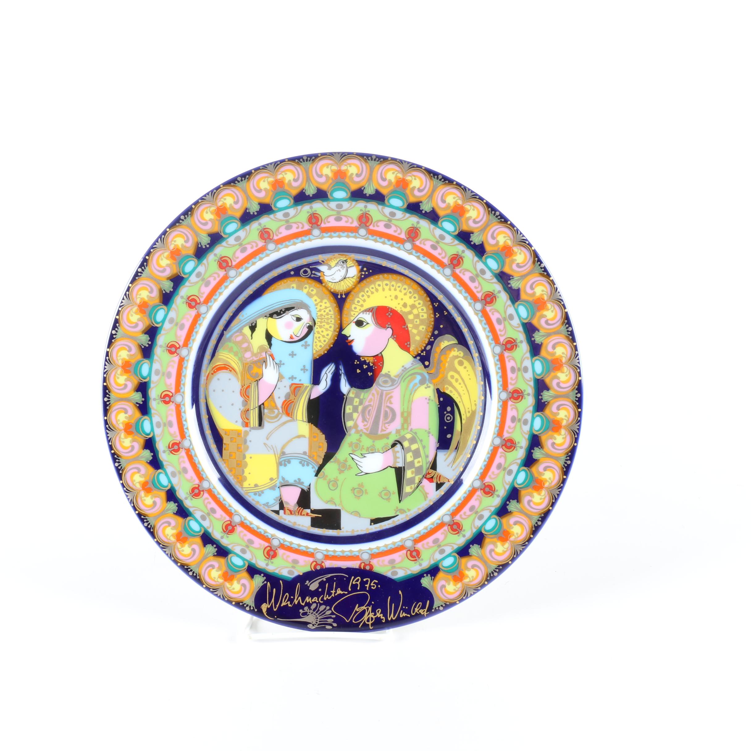 1970s Rosenthal Björn Wiinblad Collector Plates Featuring "Aladin"