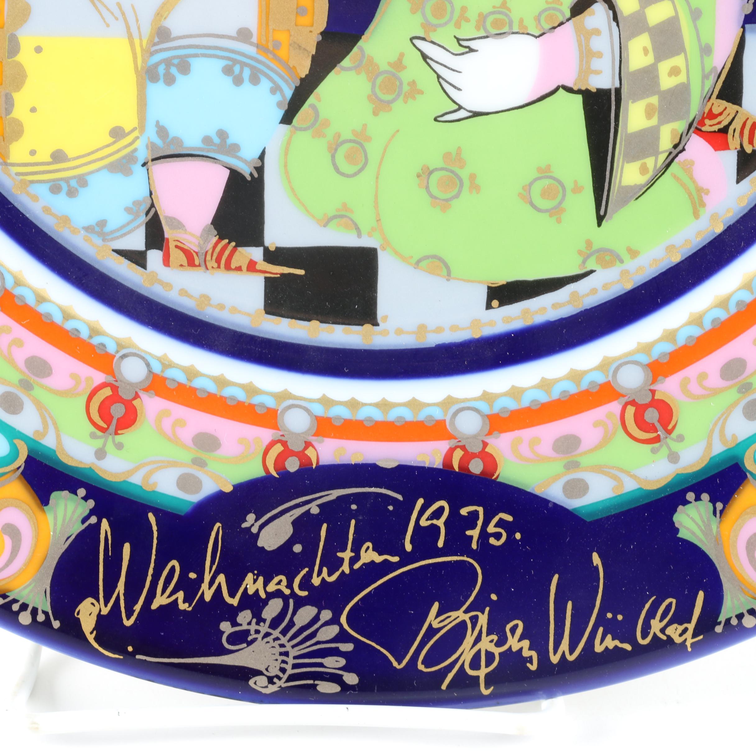 1970s Rosenthal Björn Wiinblad Collector Plates Featuring "Aladin"