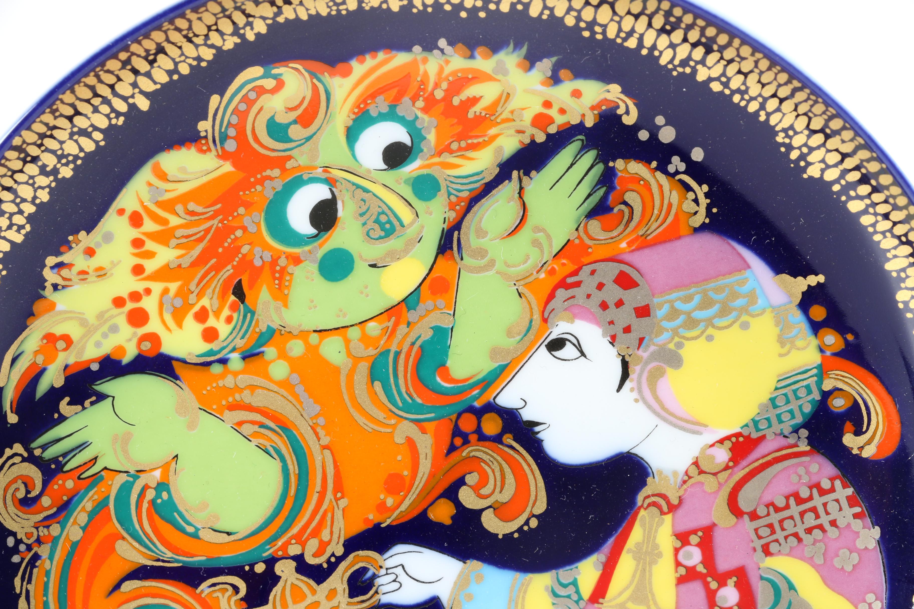 1970s Rosenthal Björn Wiinblad Collector Plates Featuring "Aladin"