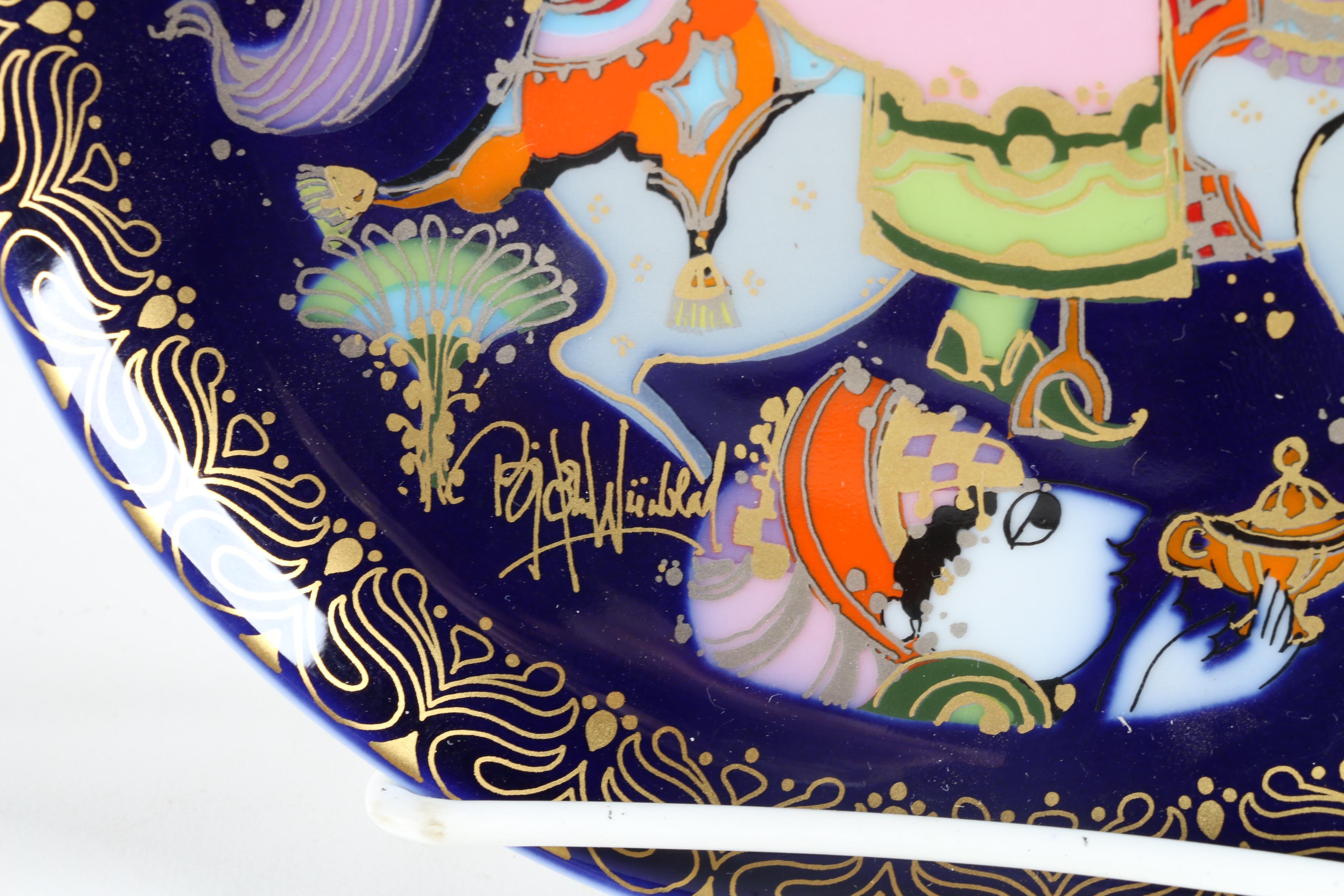 1970s Rosenthal Björn Wiinblad Collector Plates Featuring "Aladin"