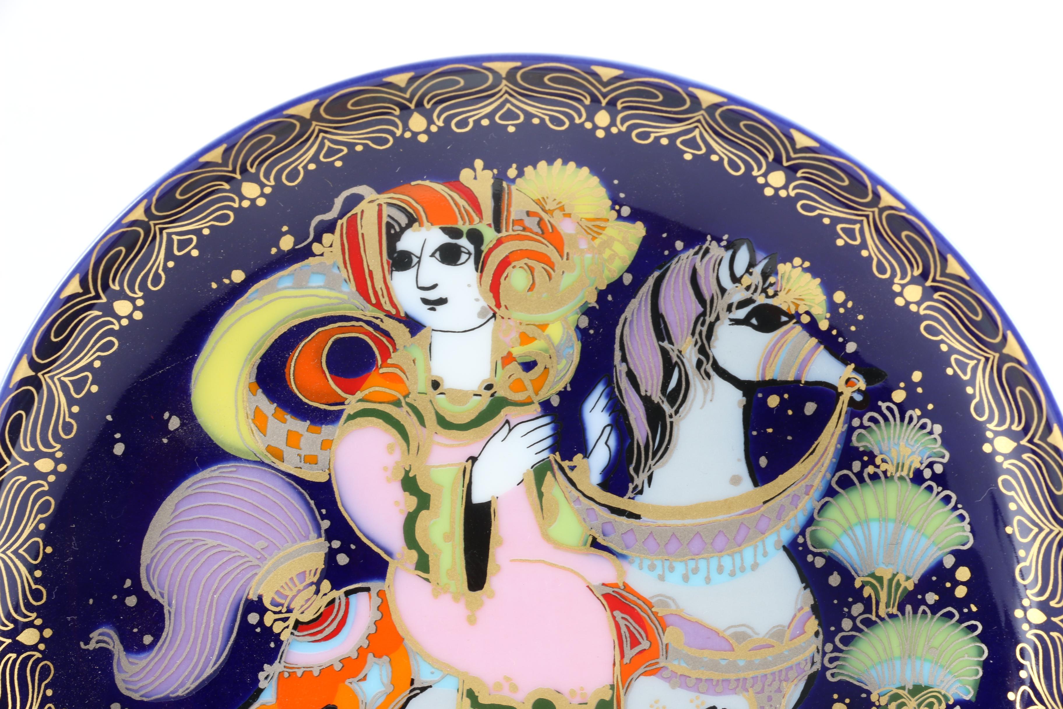 1970s Rosenthal Björn Wiinblad Collector Plates Featuring "Aladin"