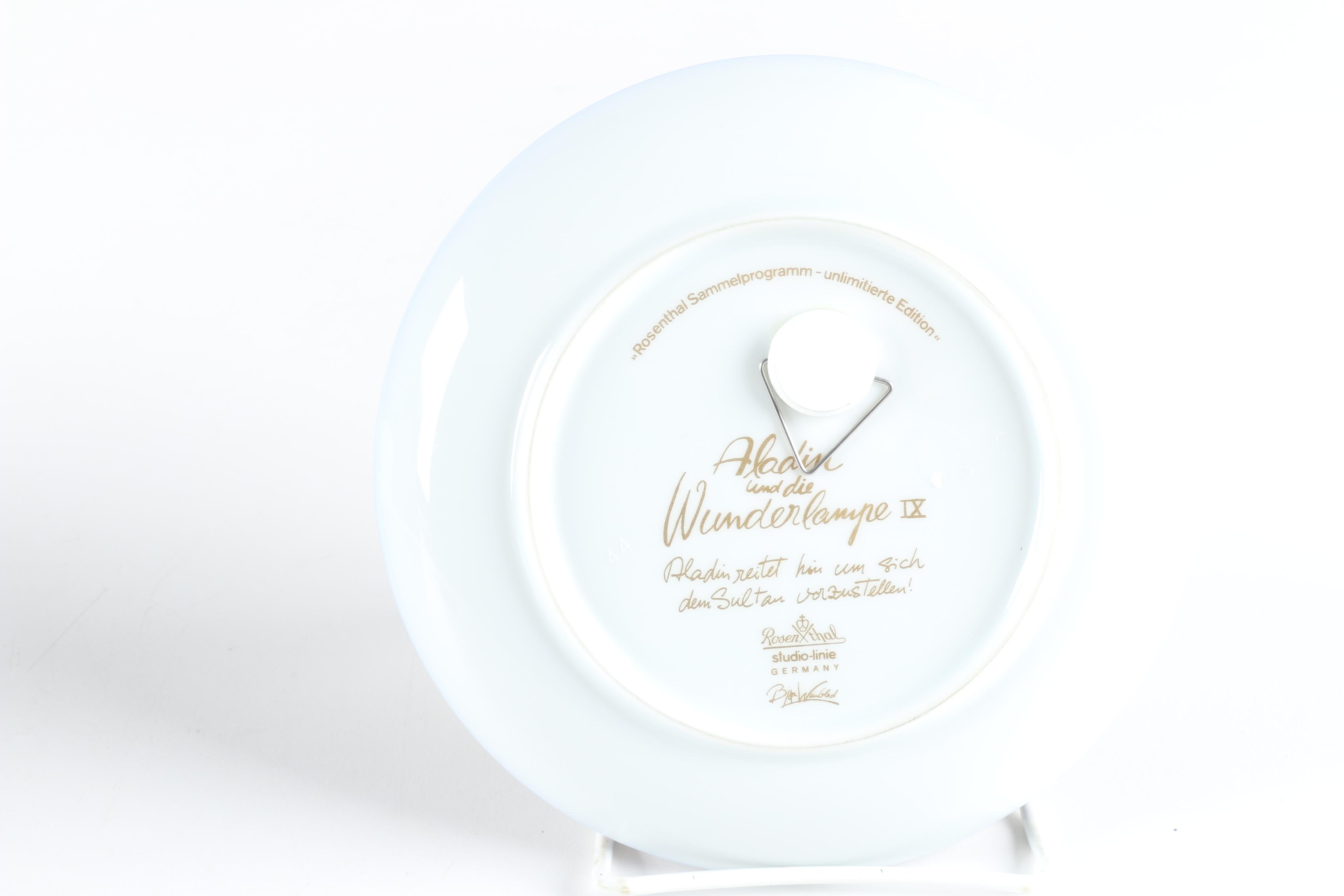 1970s Rosenthal Björn Wiinblad Collector Plates Featuring "Aladin"