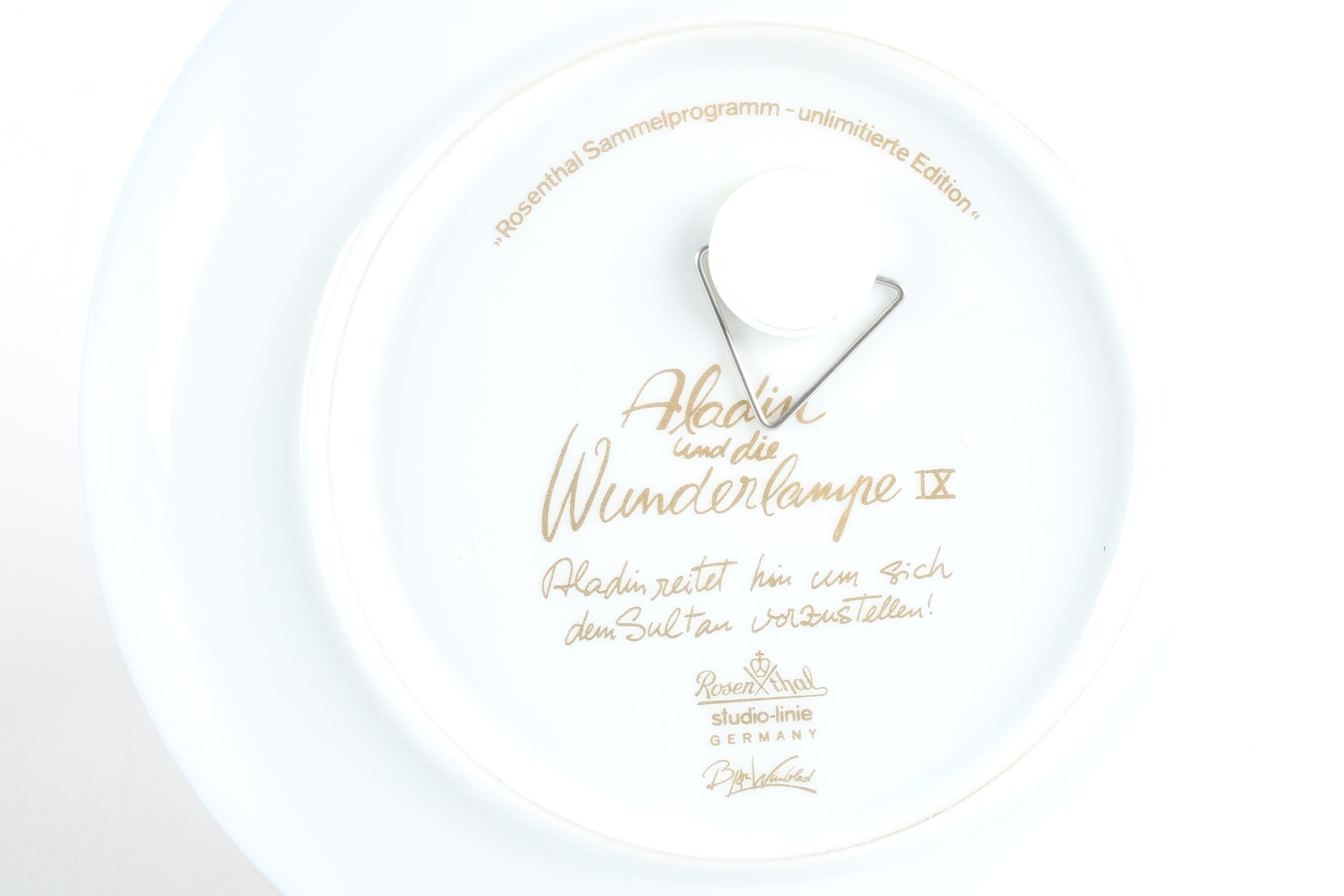 1970s Rosenthal Björn Wiinblad Collector Plates Featuring "Aladin"