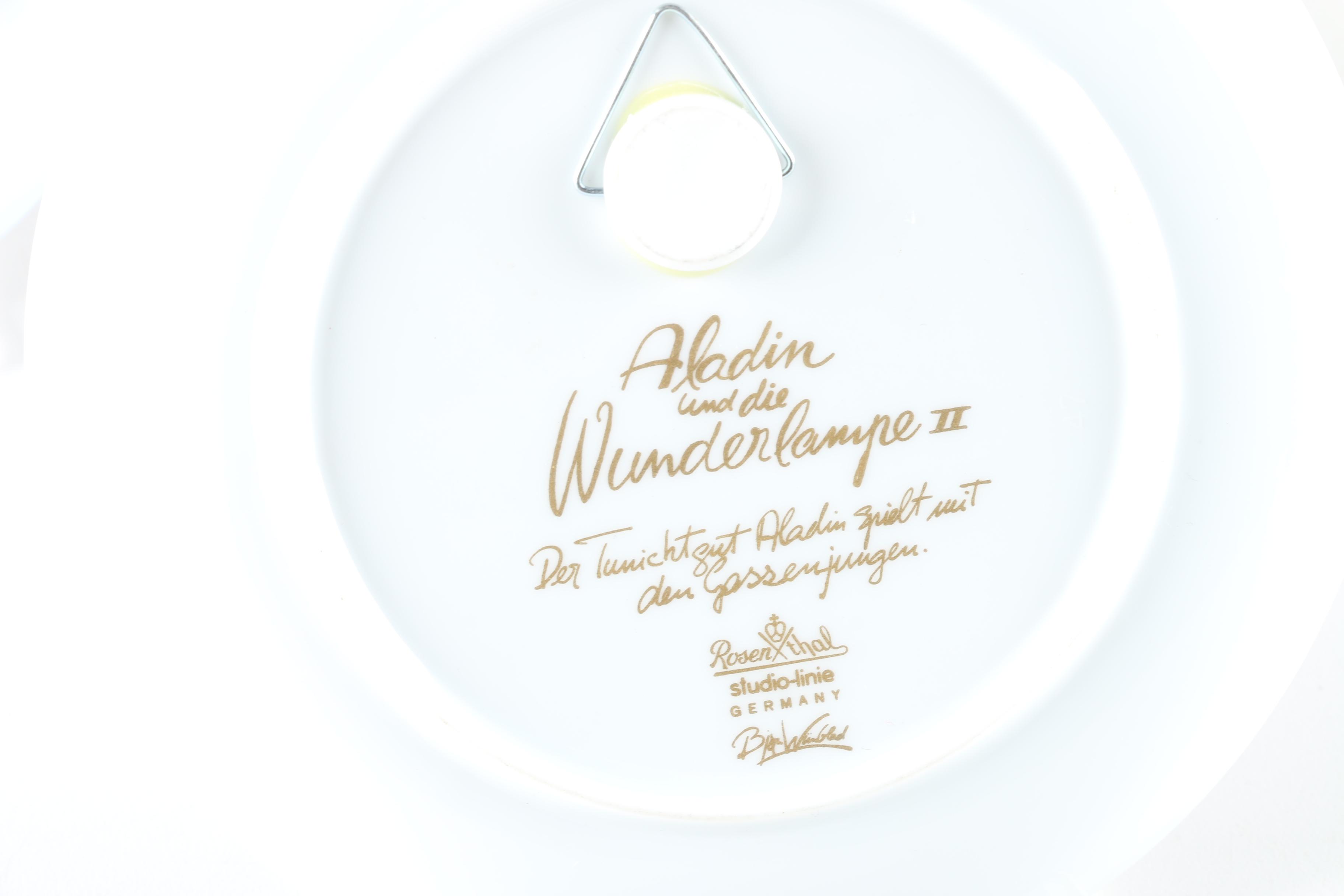 1970s Rosenthal Björn Wiinblad Collector Plates Featuring "Aladin"