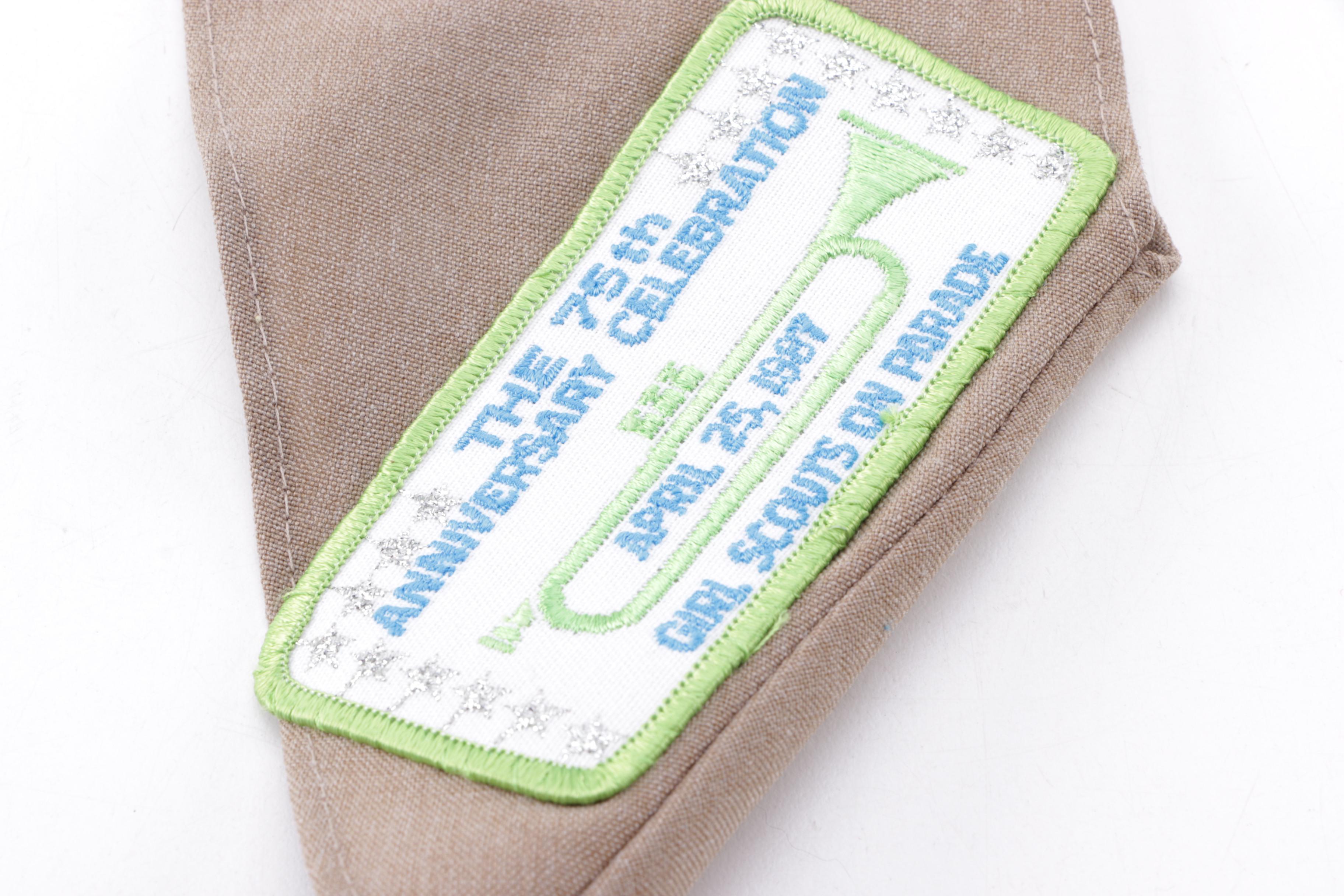 1980s Girl Scout Brownie Sash and Campbell Kids Toys