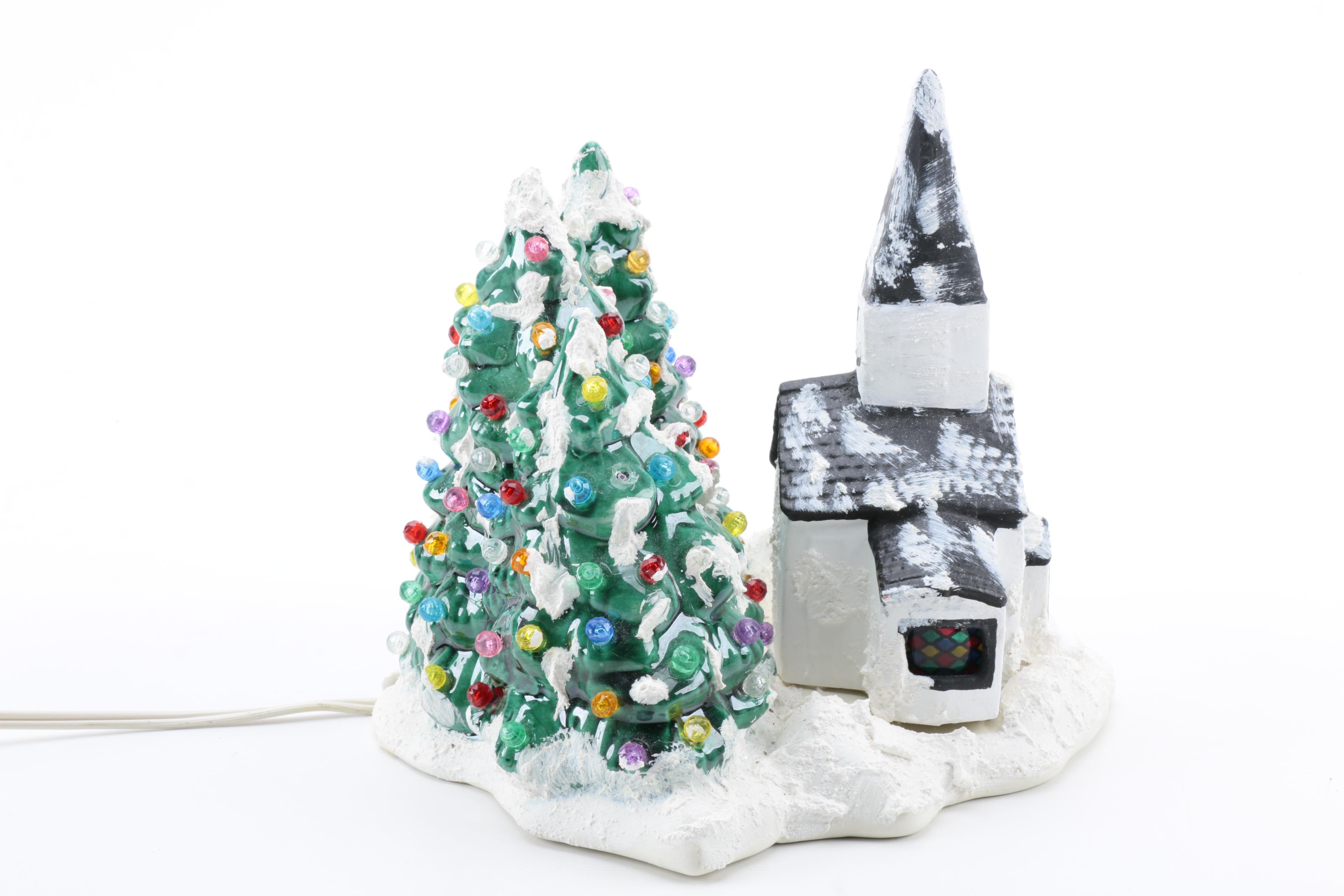 Ceramic Lighted Church