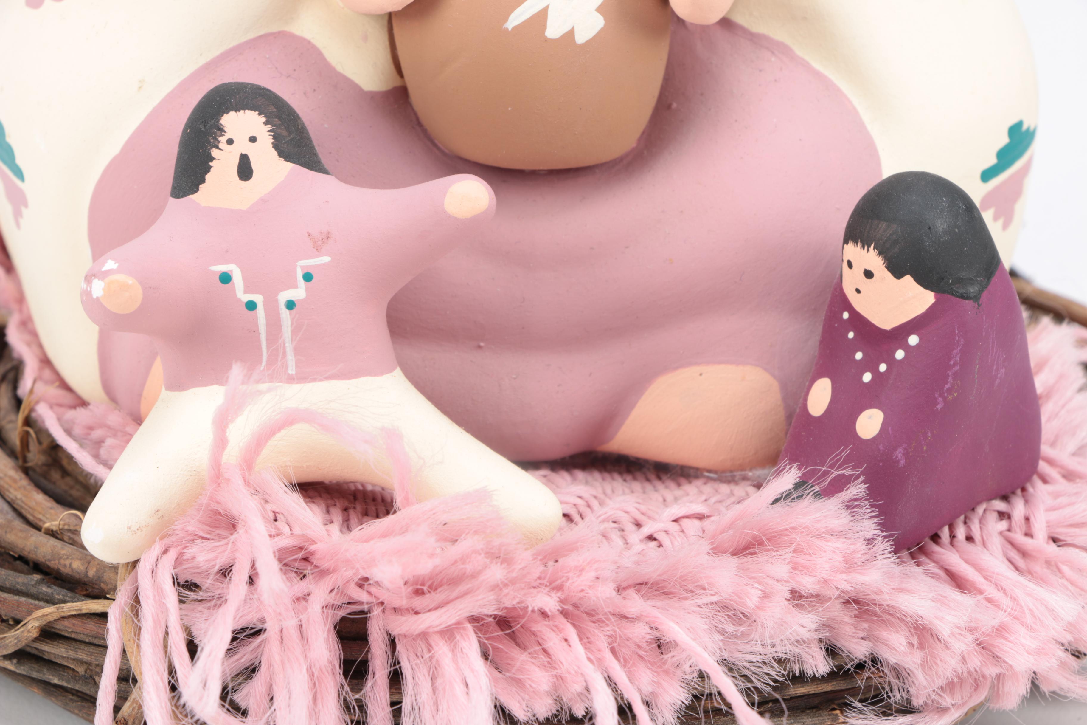 Native American Style Storyteller Figurine