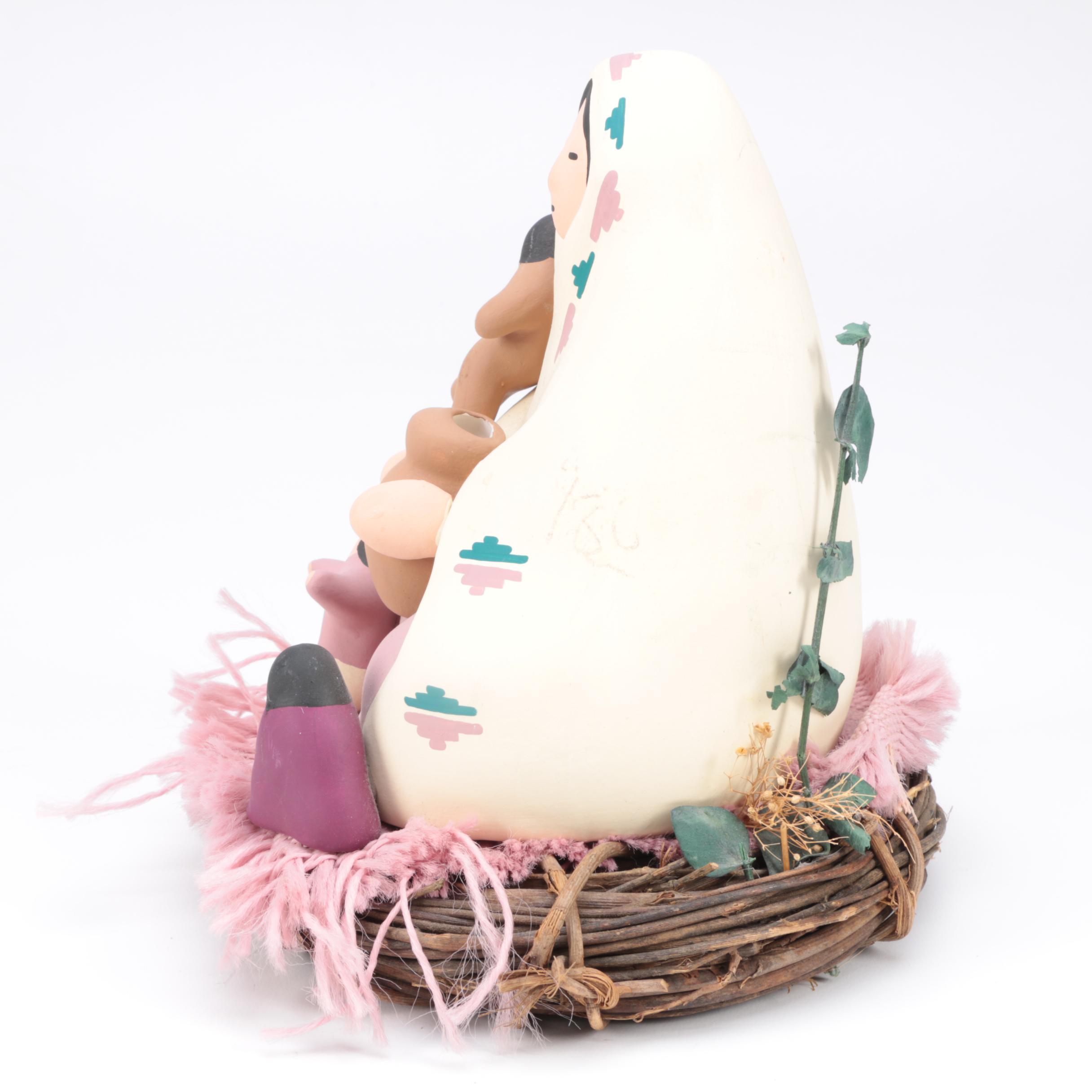 Native American Style Storyteller Figurine