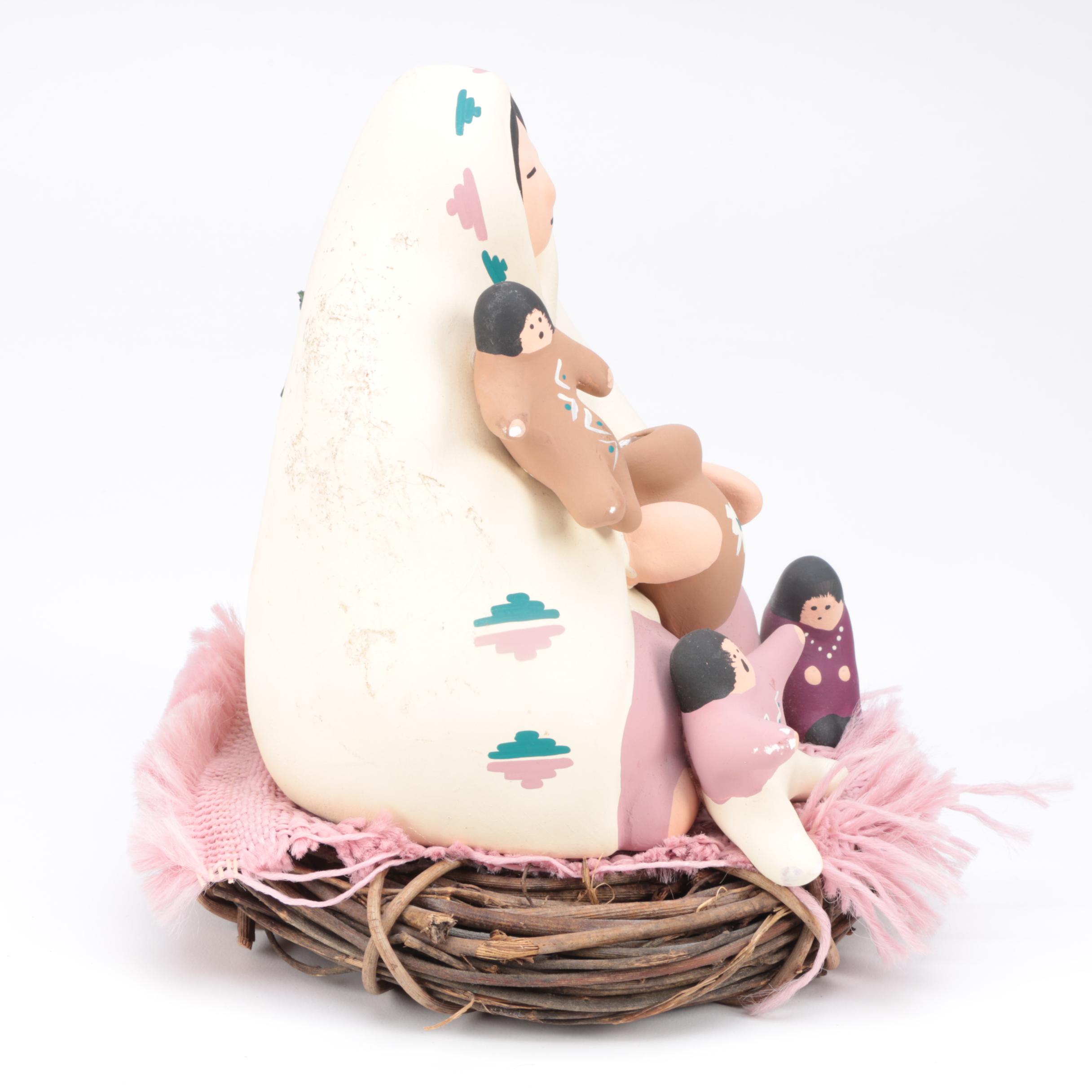 Native American Style Storyteller Figurine