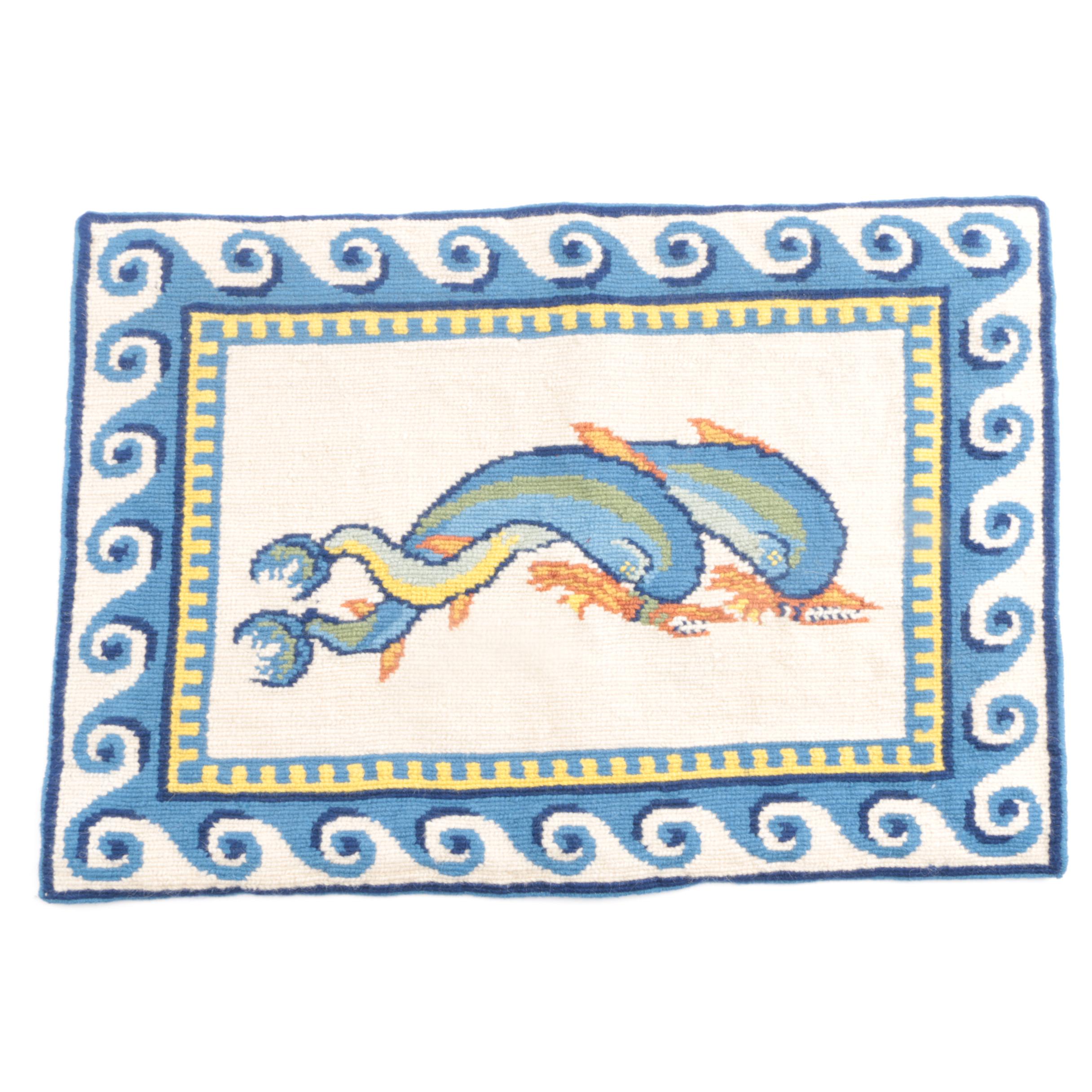 Greek Needlepoint of Fish