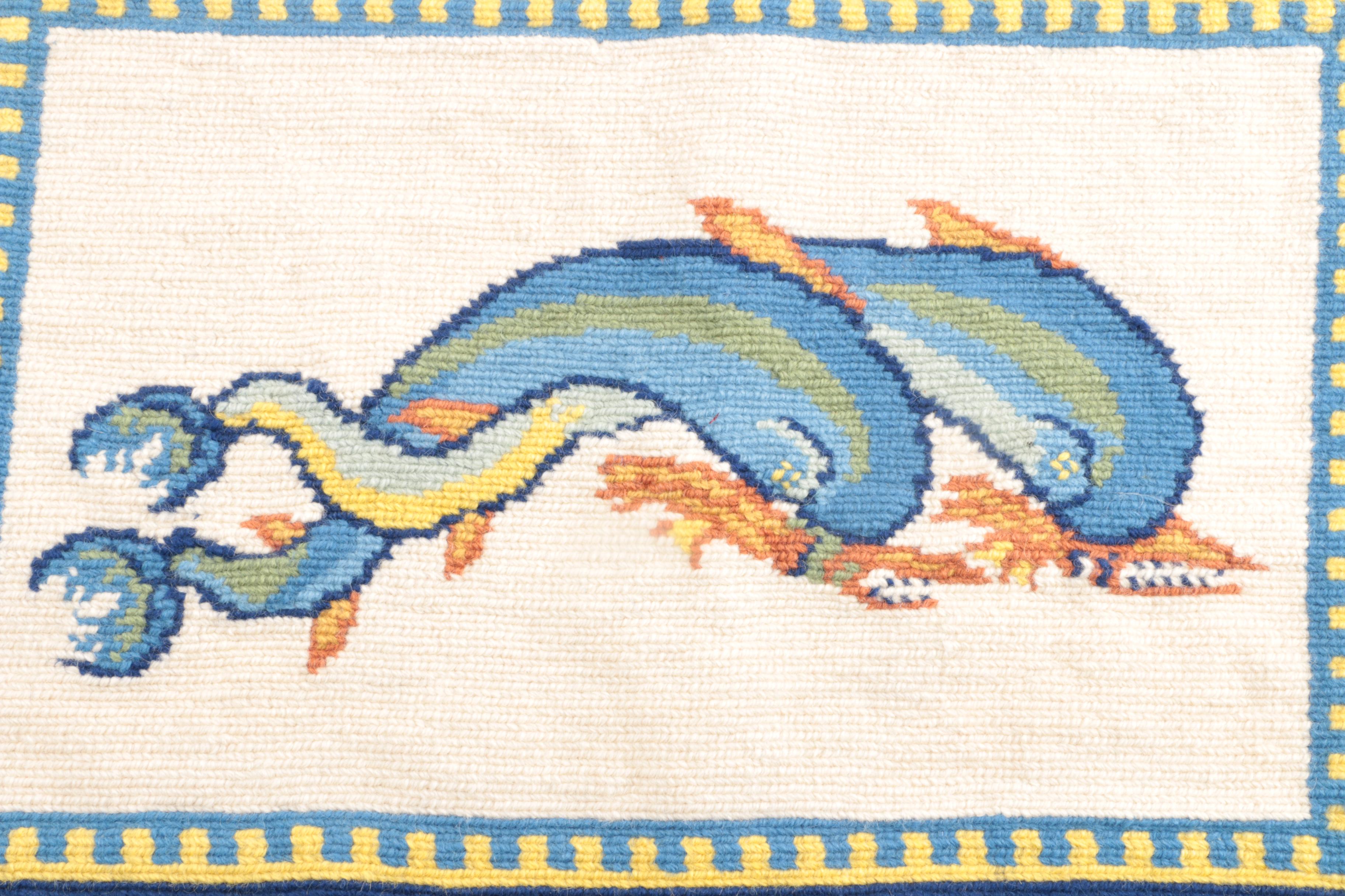 Greek Needlepoint of Fish