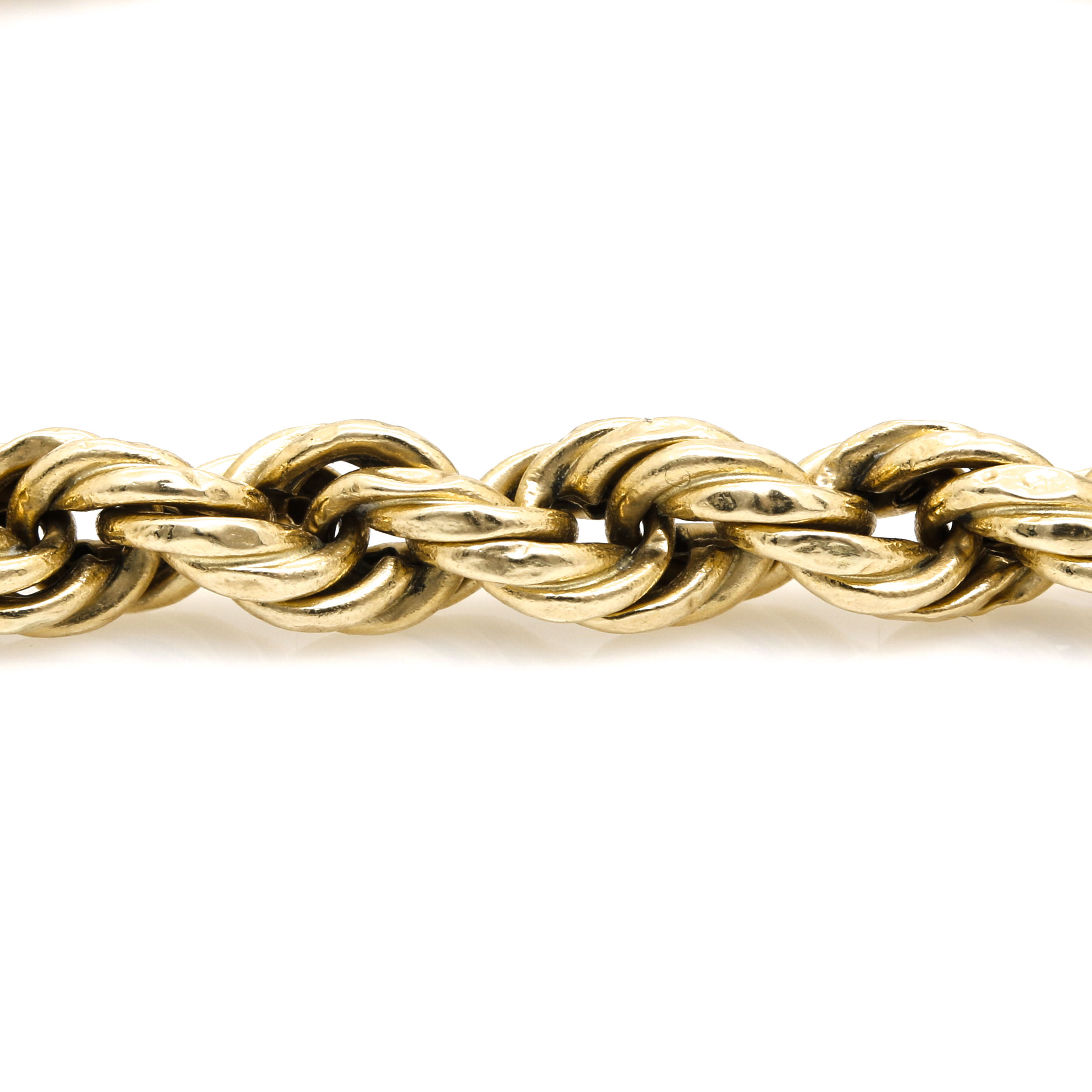 14K Yellow Gold French Rope Bracelet