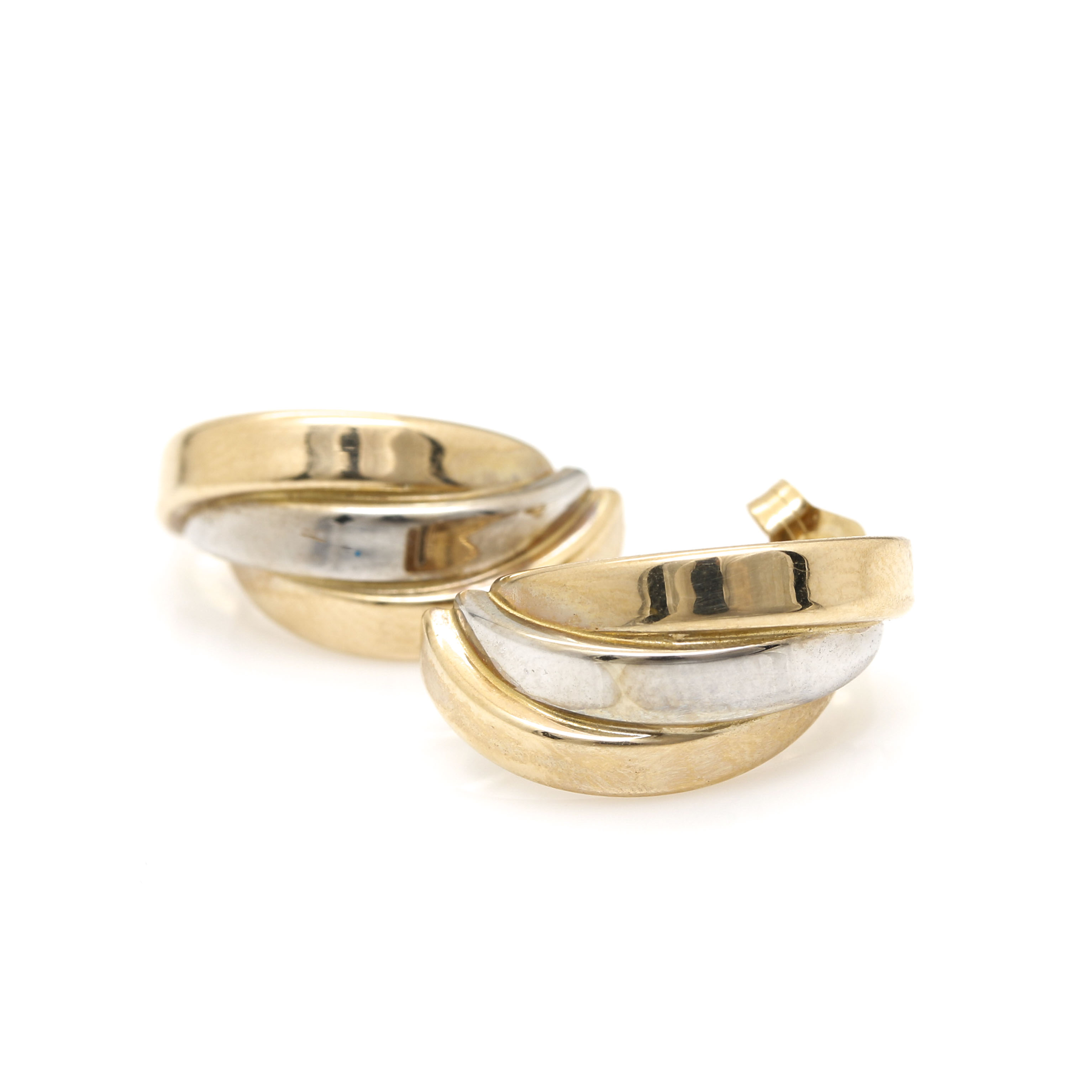 14K Yellow Gold Bracelet and Earrings