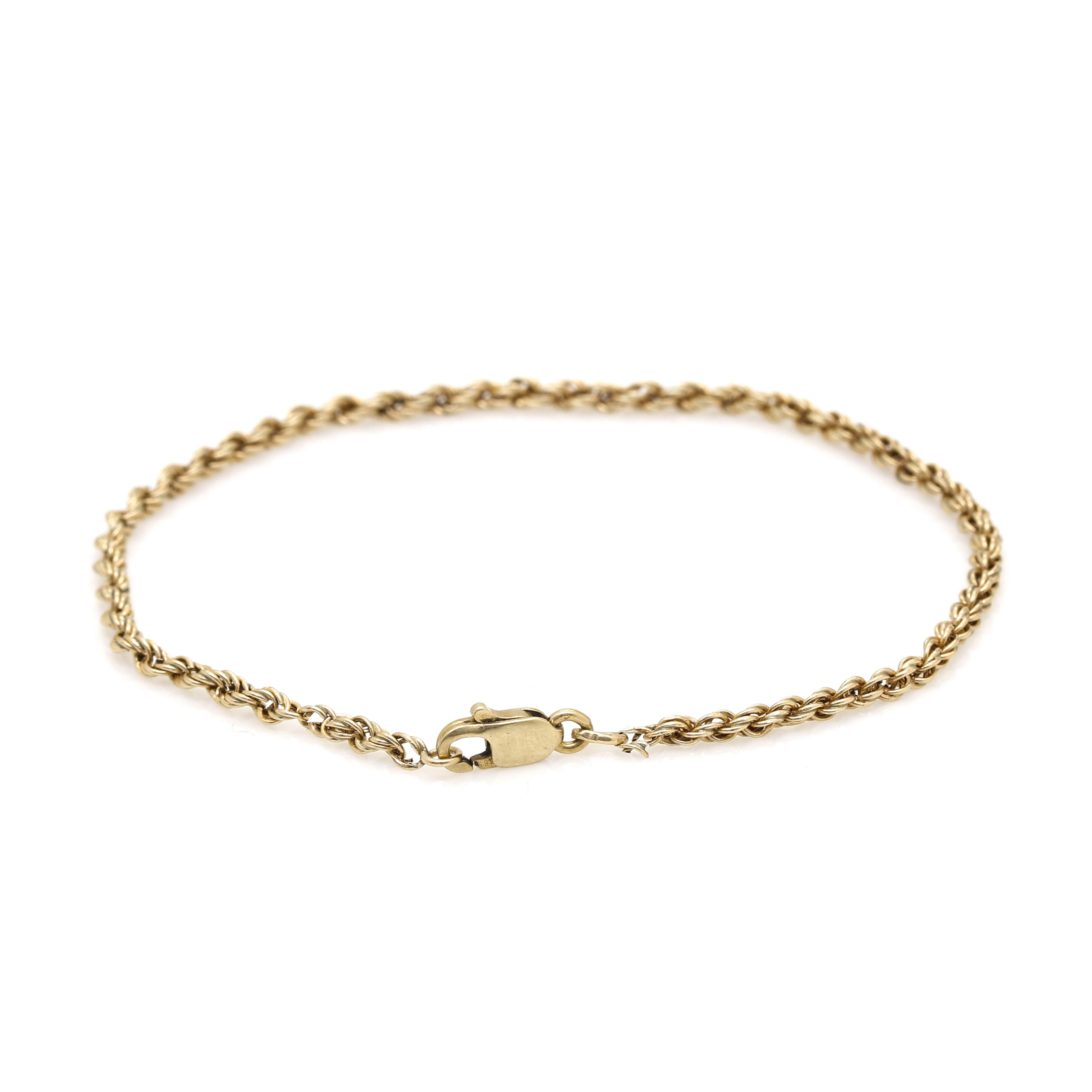 14K Yellow Gold Bracelet and Earrings