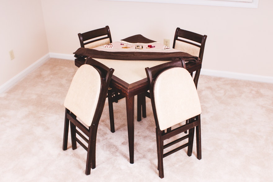 Vintage Card Table and Chairs by Stakmore
