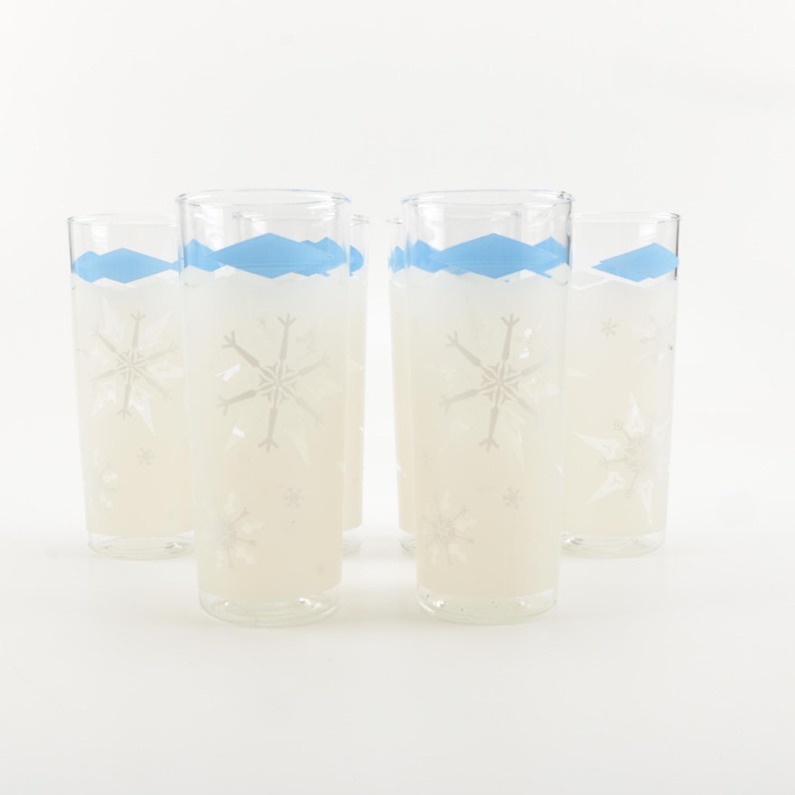 Vintage Snowflake Glasses