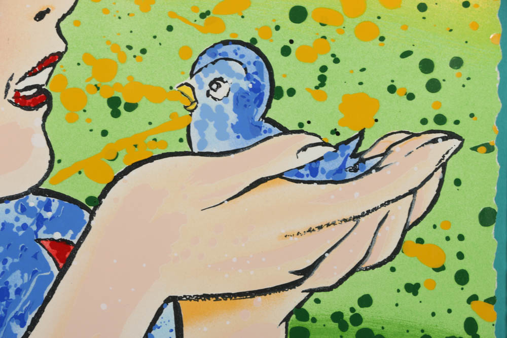 David Willardson Limited Edition Serigraph "A Fine Feathered Friend"