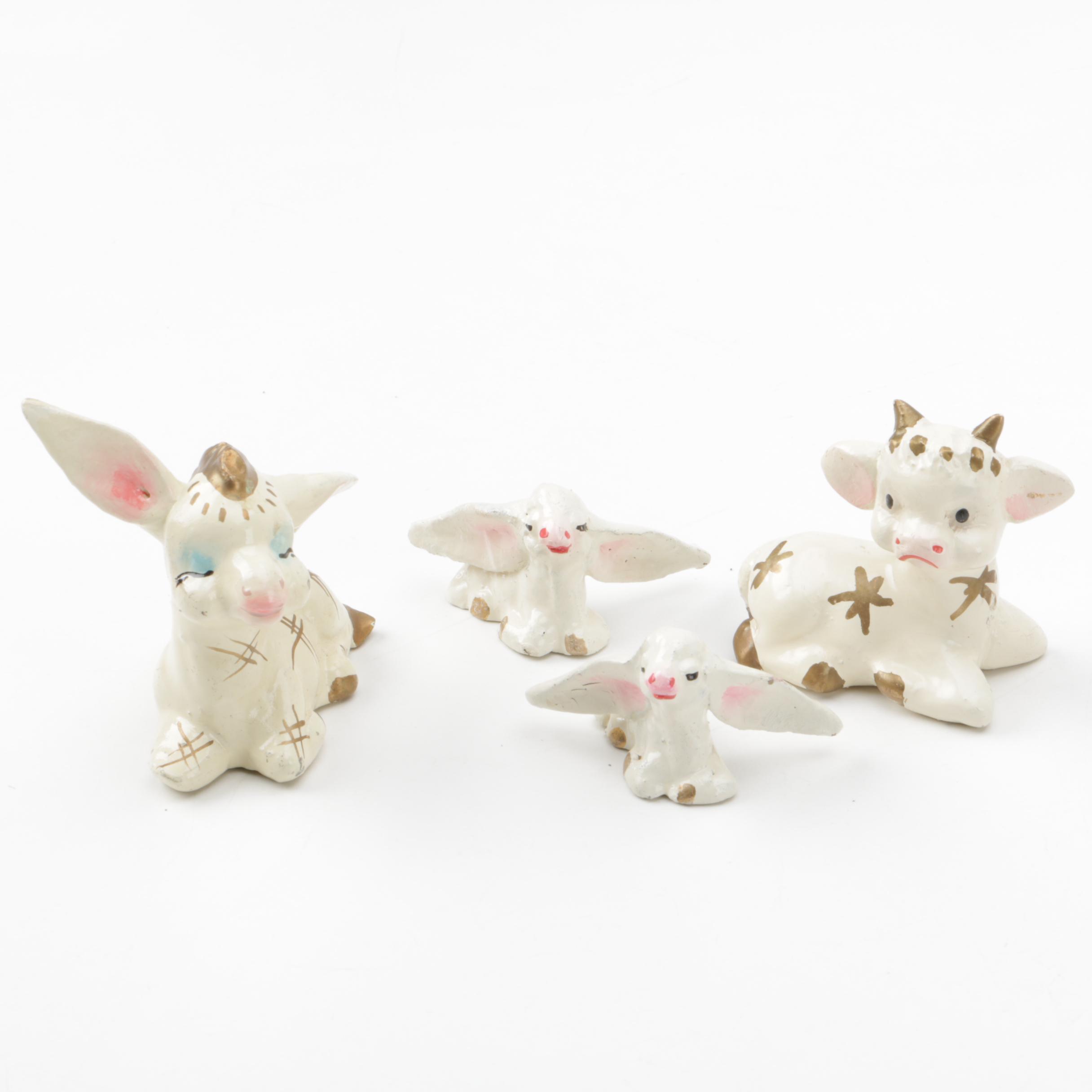 Vintage Ceramic Nativity Set