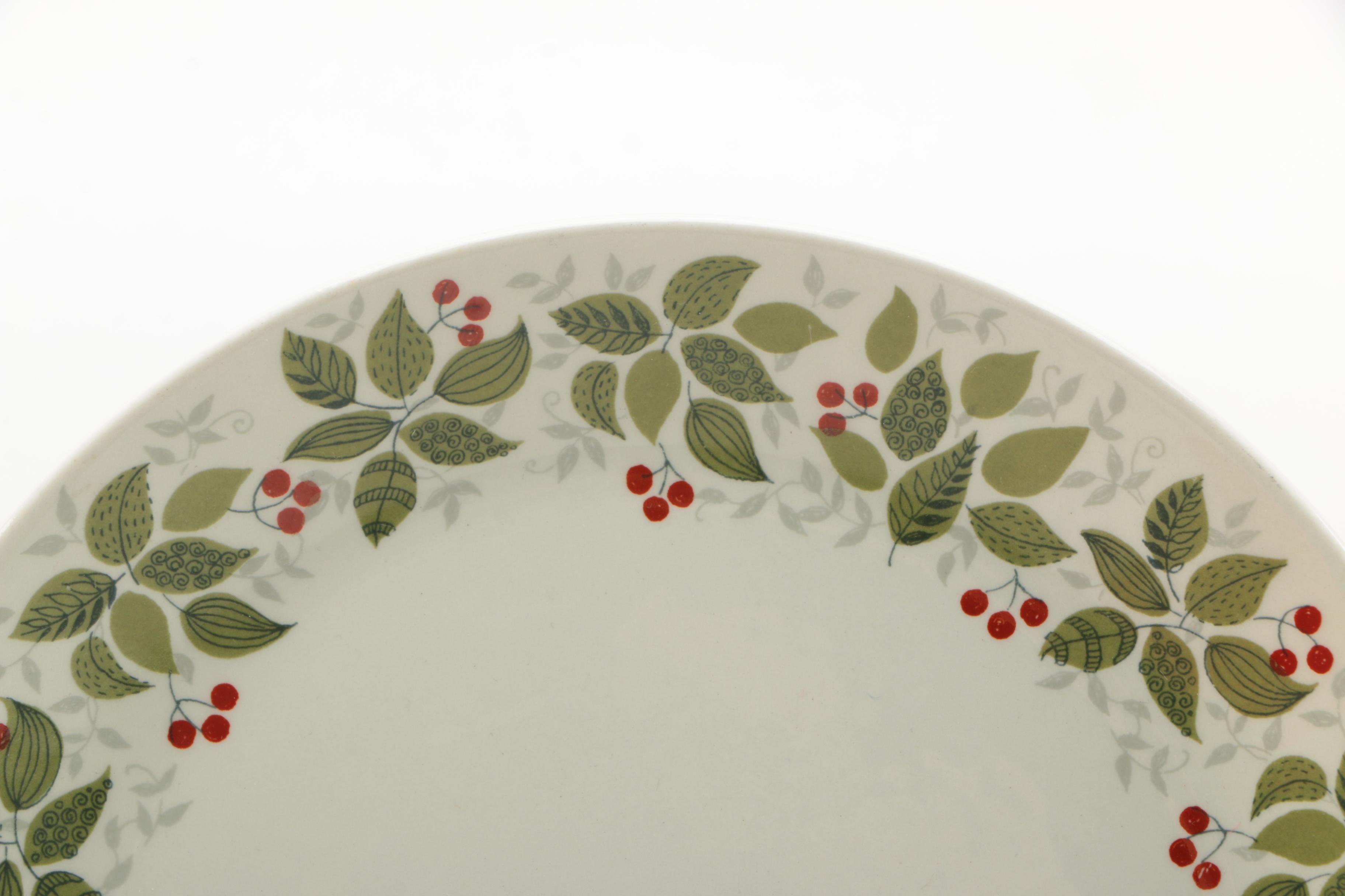 Hand-Painted Christmas Plate and Tree Skirt