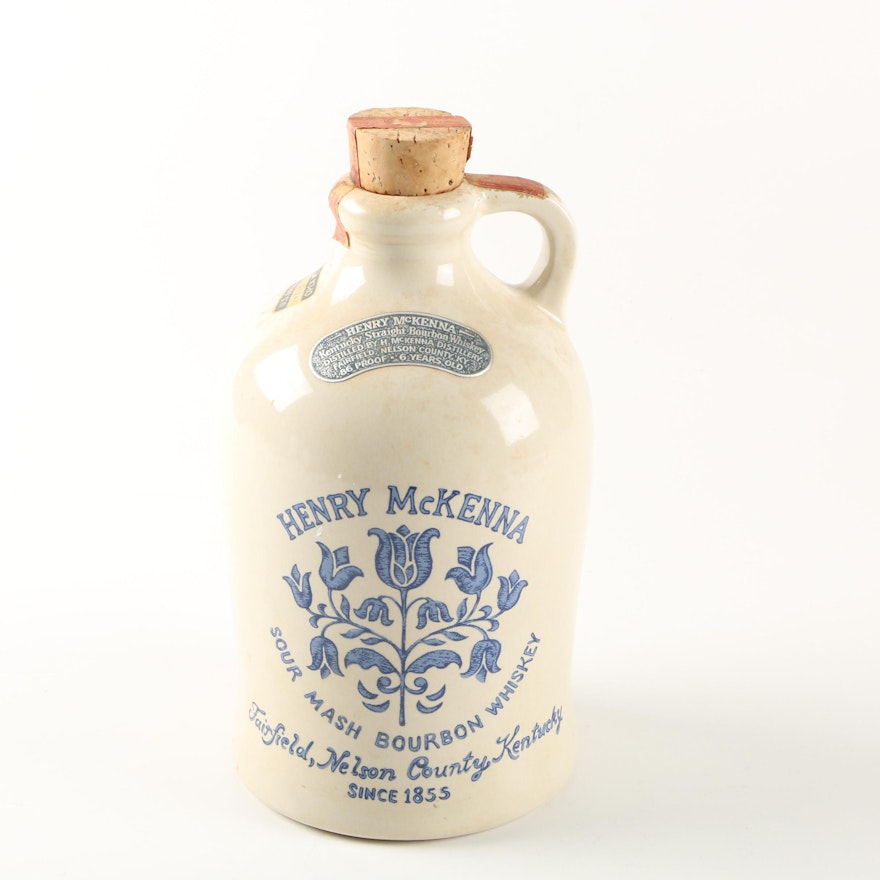 Henry McKenna Sour Mash Bourbon Whiskey Jug