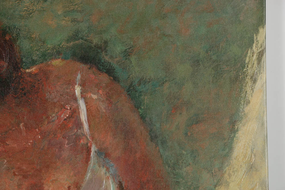 Hua Chen Limited Edition Prints on Canvas "Leisure Time" and "After the Bath"