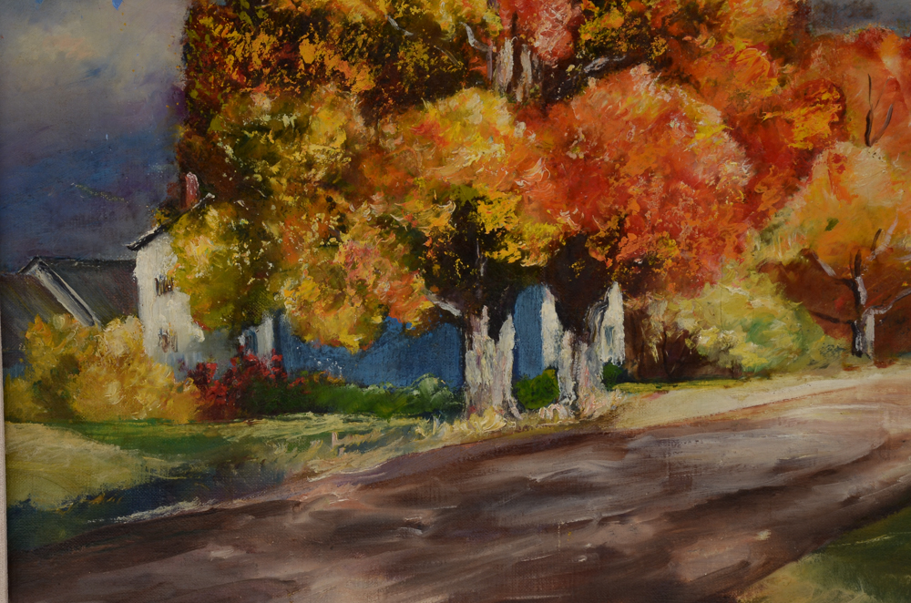 Helen Hamilton Original Vintage Oil Painting on Canvas