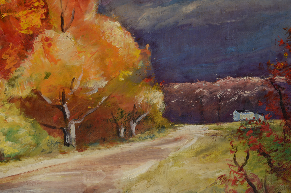 Helen Hamilton Original Vintage Oil Painting on Canvas