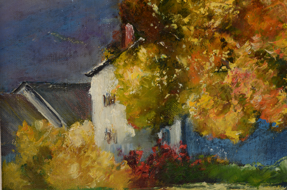 Helen Hamilton Original Vintage Oil Painting on Canvas