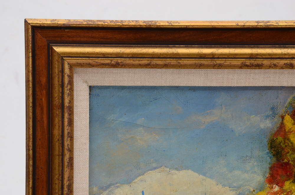 Helen Hamilton Original Vintage Oil Painting on Canvas