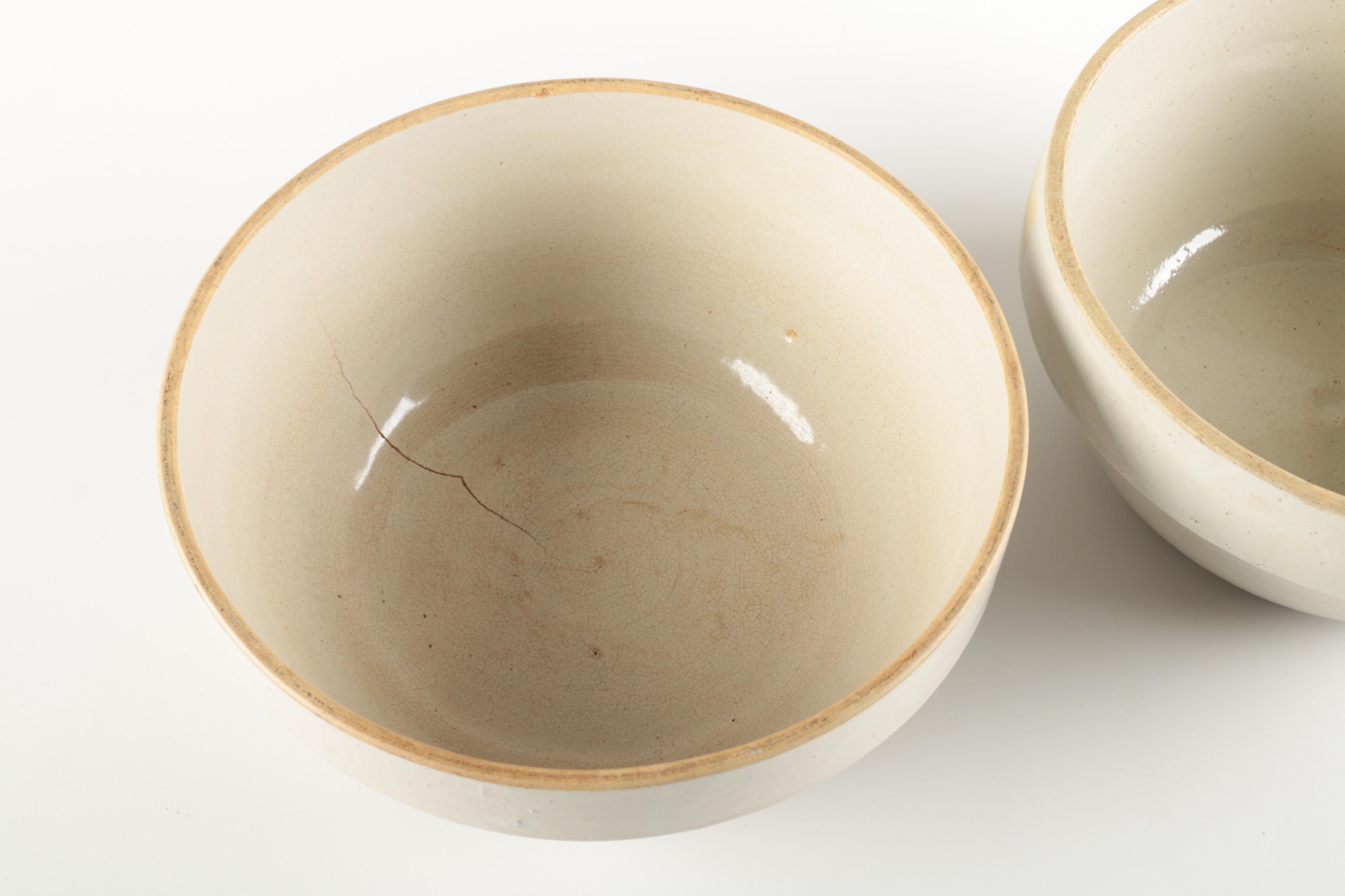 Vintage Stoneware Mixing Bowls