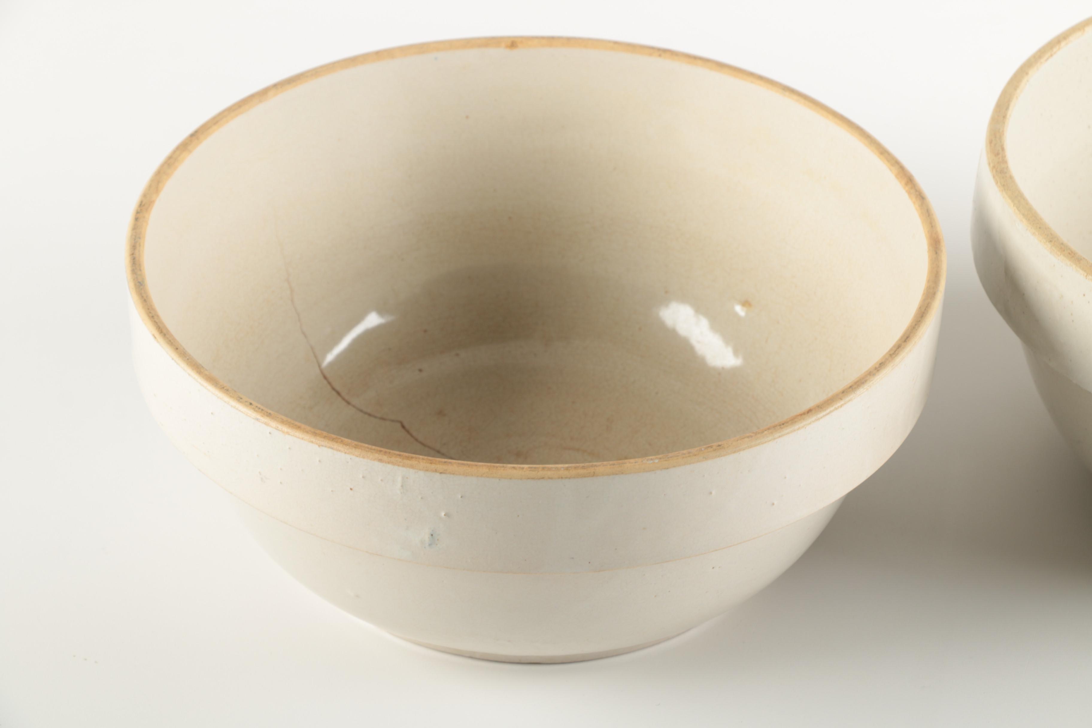 Vintage Stoneware Mixing Bowls
