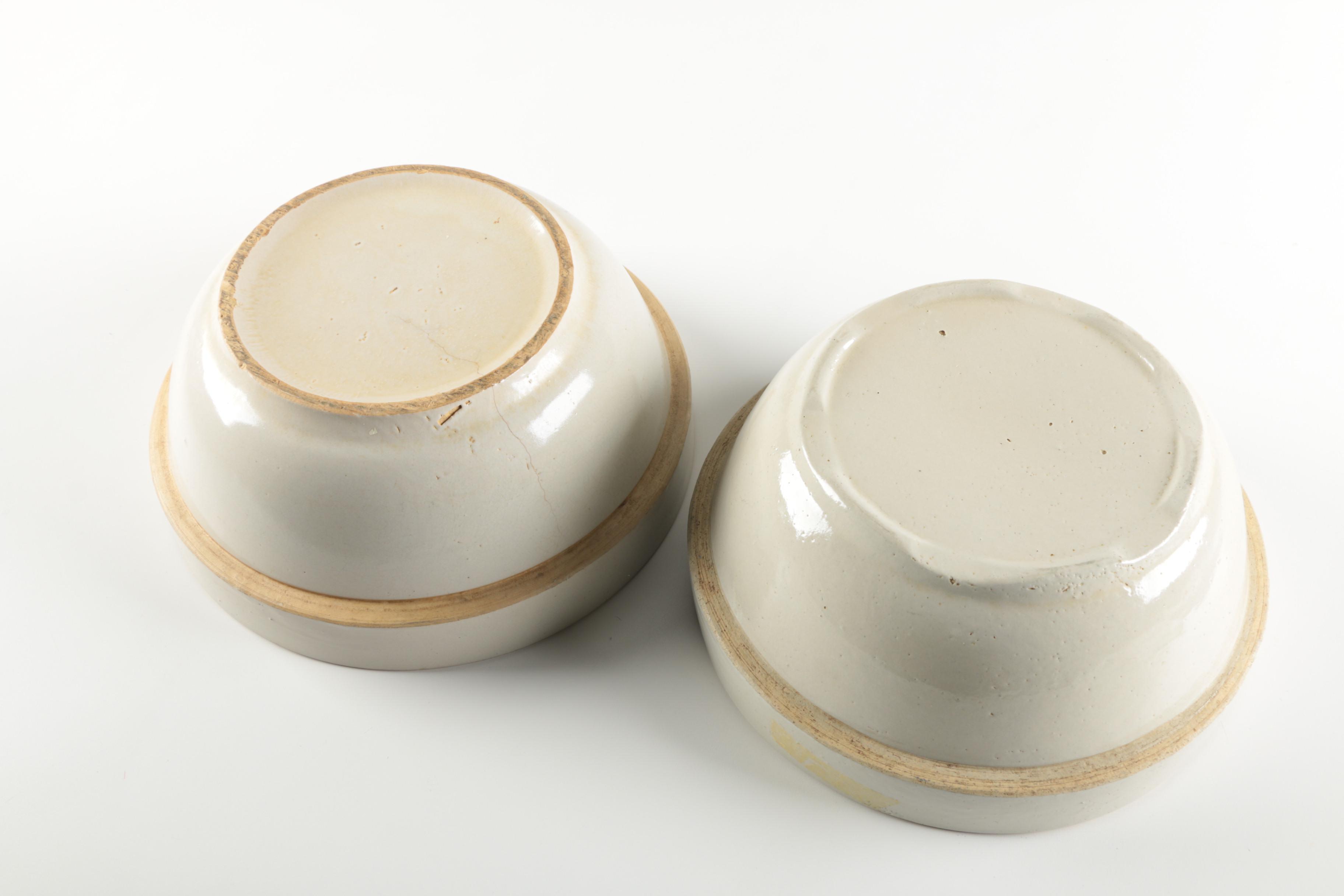 Vintage Stoneware Mixing Bowls