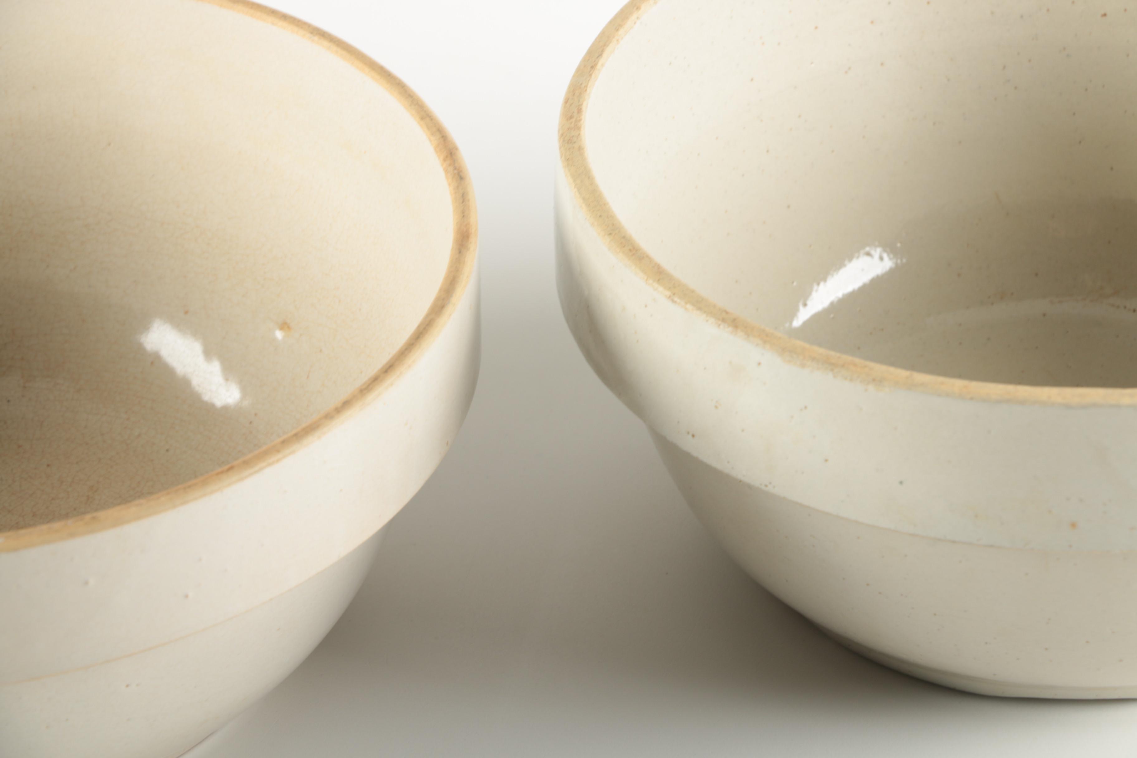Vintage Stoneware Mixing Bowls