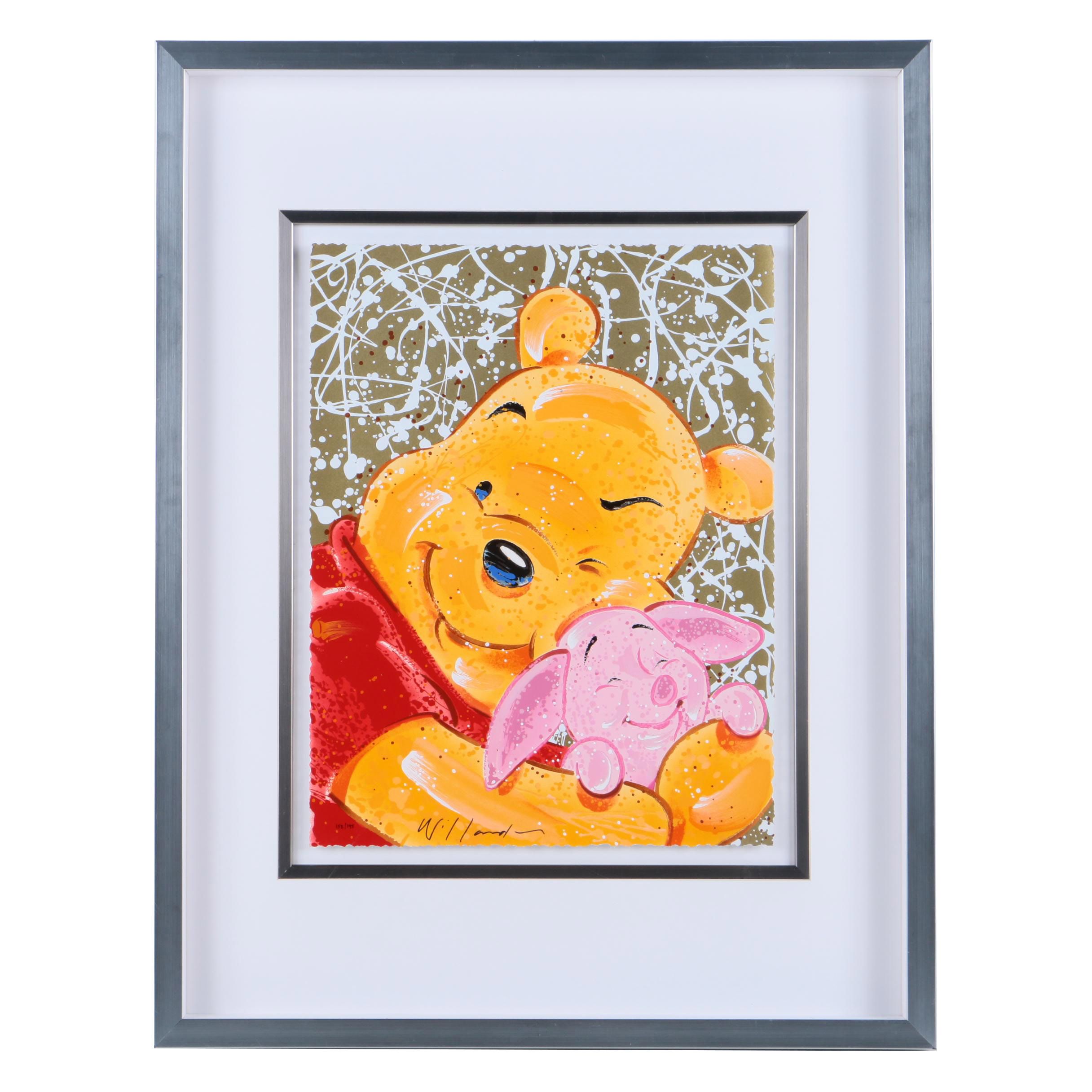 David Willardson Limited Edition Serigraph on Paper "Winnie the Pooh..."