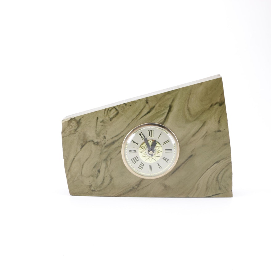 Vintage Lanshire Marble Shelf Clock