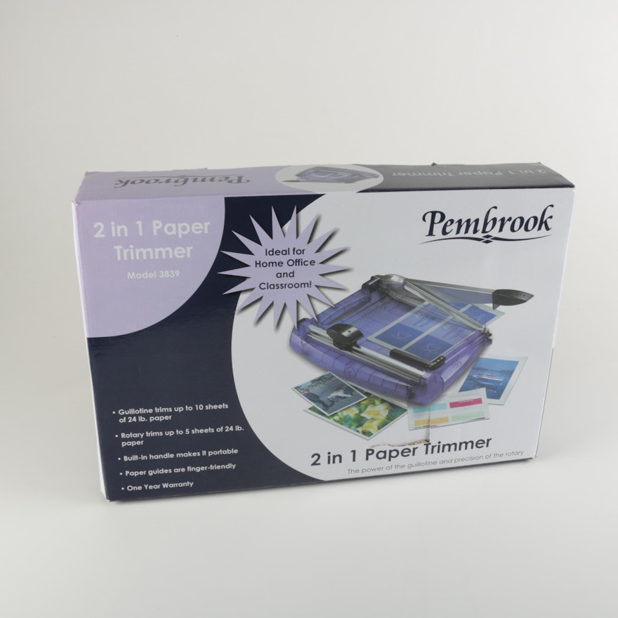 Pembrook 2 in 1 Paper Trimmer